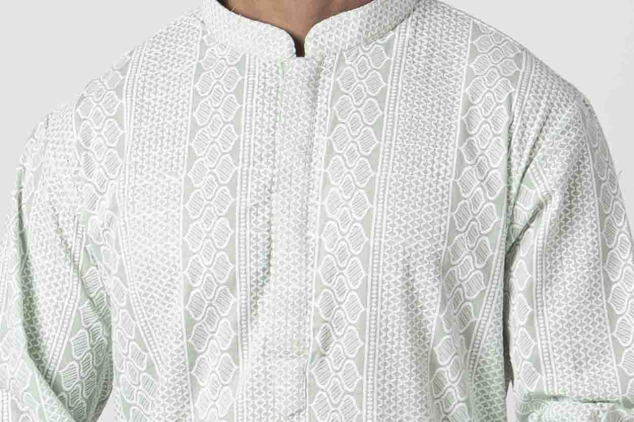 MLS CHIKANKARI KURTA PAJAMA