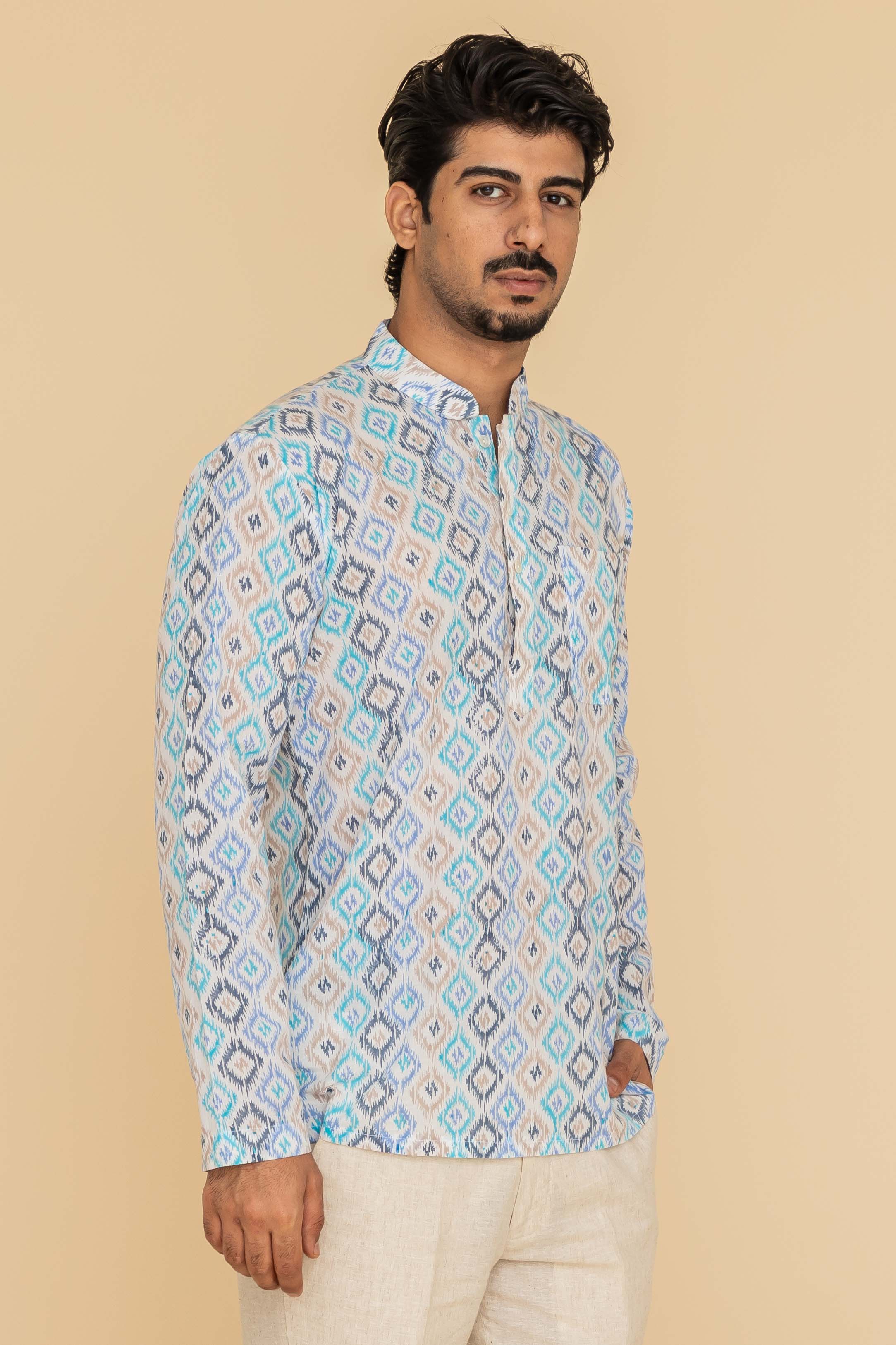 MLS SHORT KURTA FULL SLEEVES