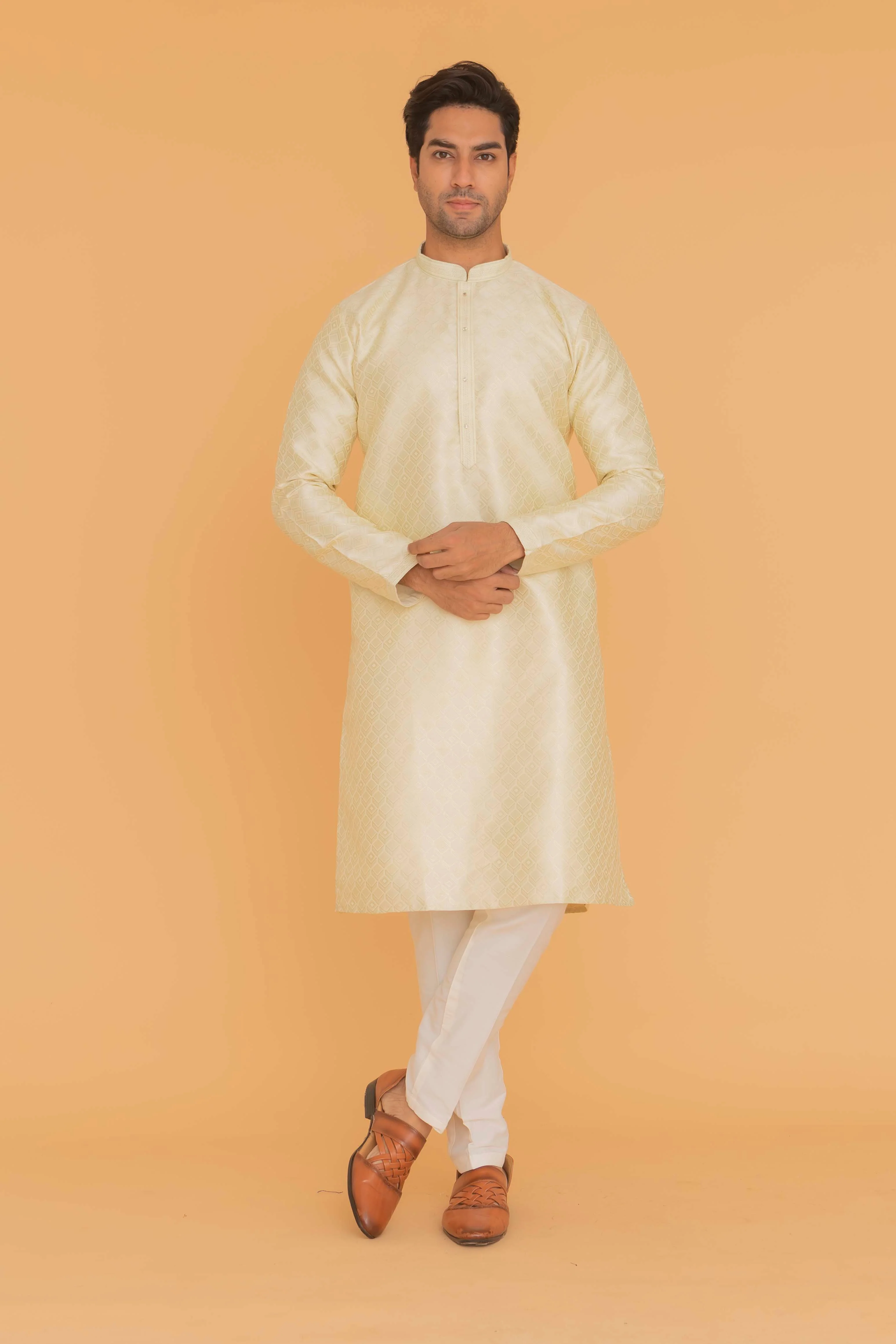 MLS ART SILK KURTA PAJAMA