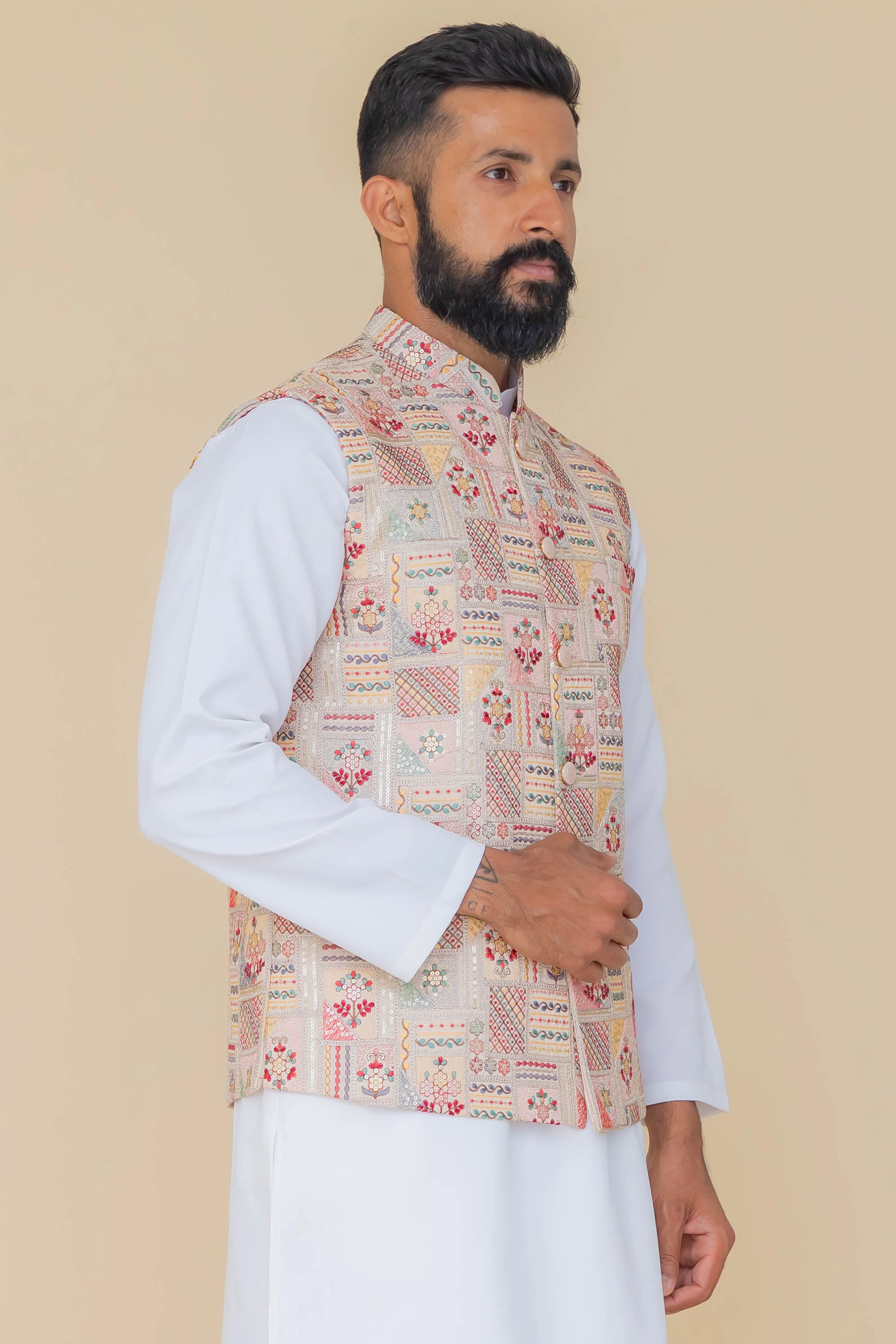MLS EMBROIDERED JAWAHAR JACKET