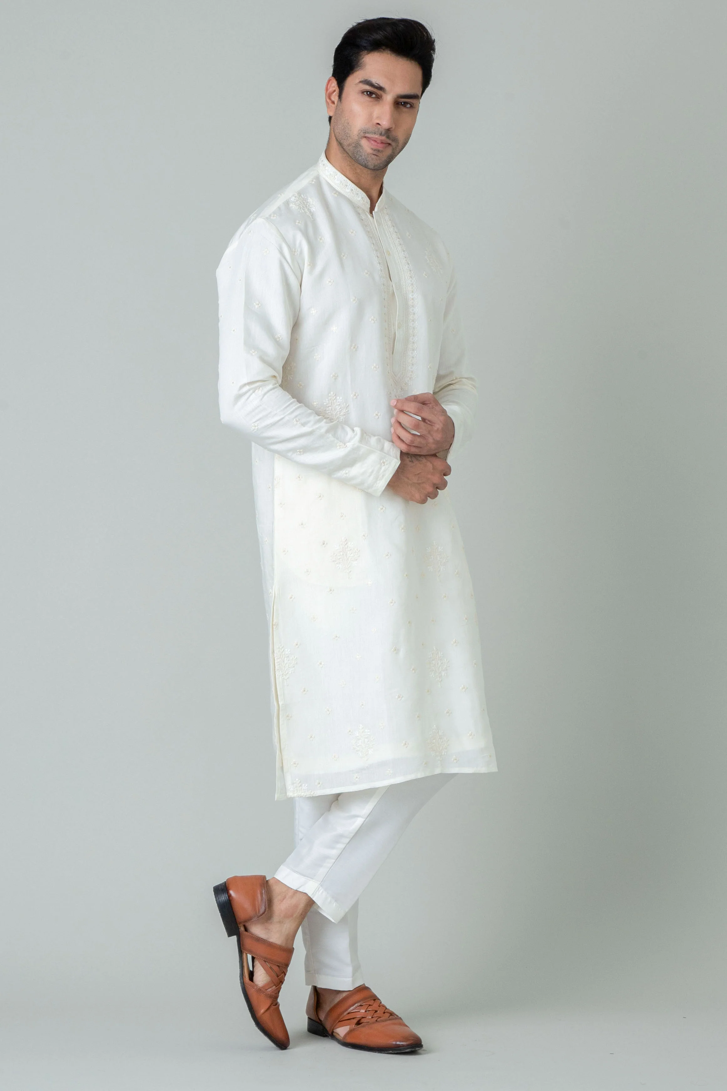 MLS KURTA PAJAMA WITH STOLE