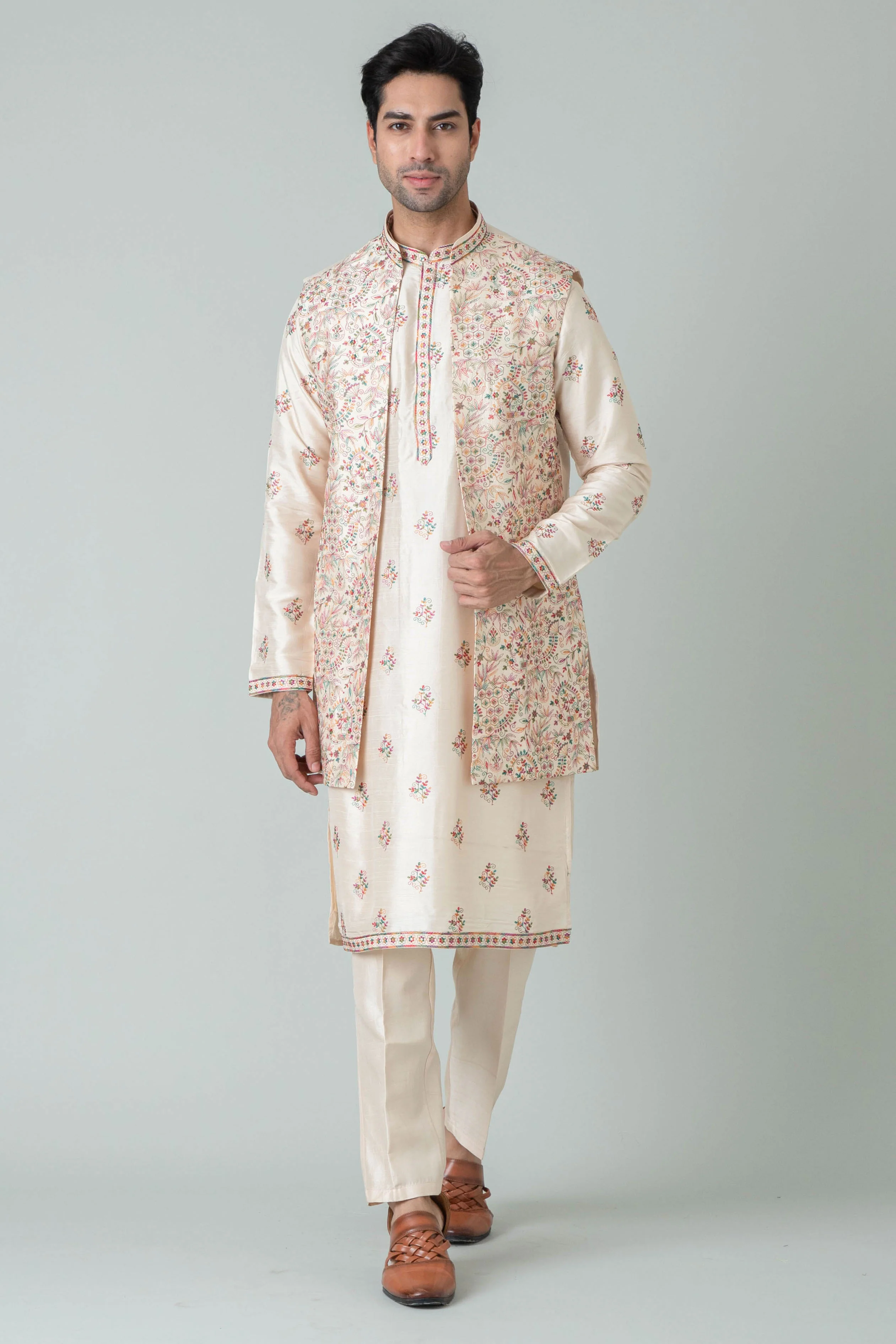 MLS KURTA JAWAHAR SET