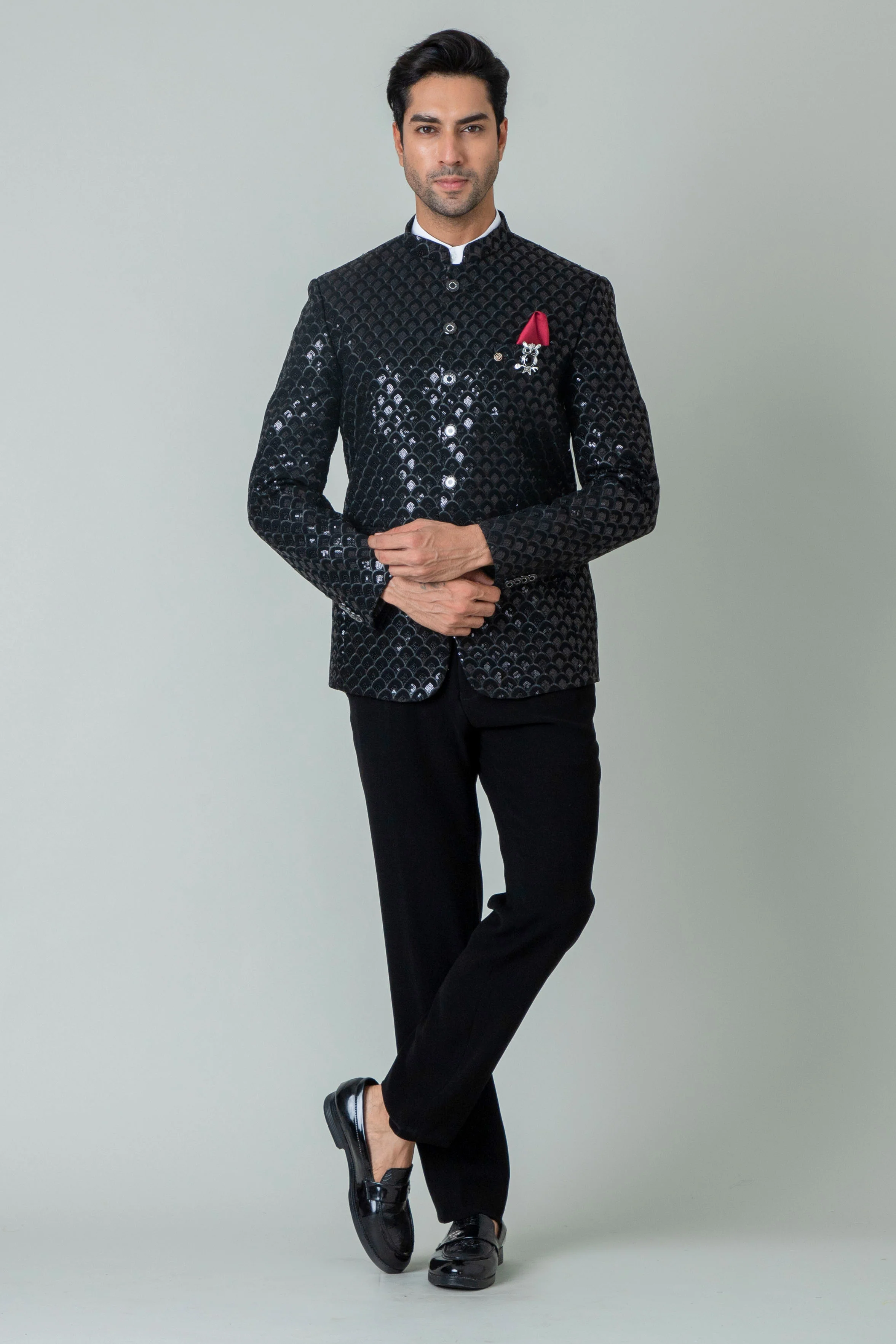 MLS EMBROIDERED JODHPURI SUIT