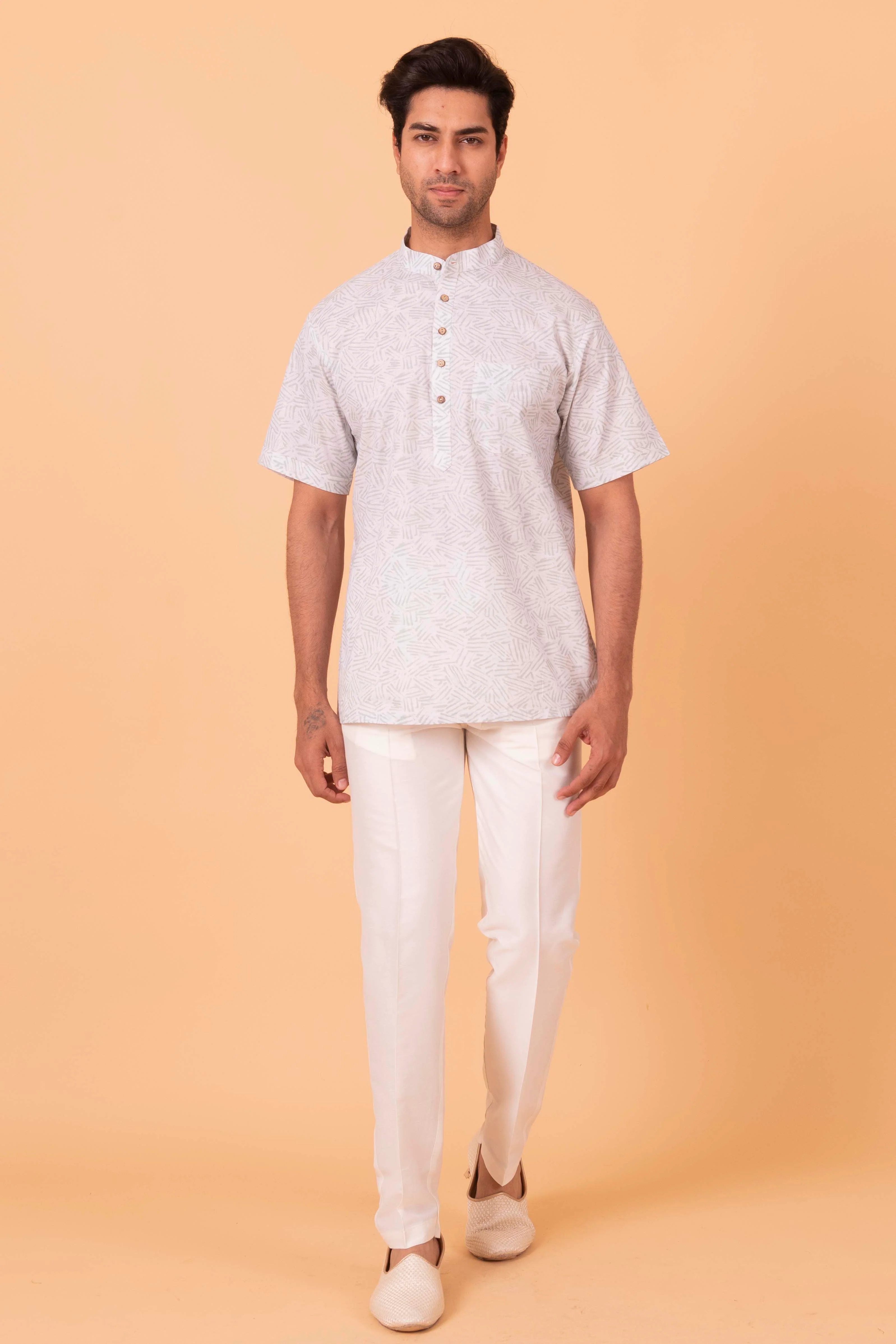 MLS SHORT KURTA HALF SLEEVES