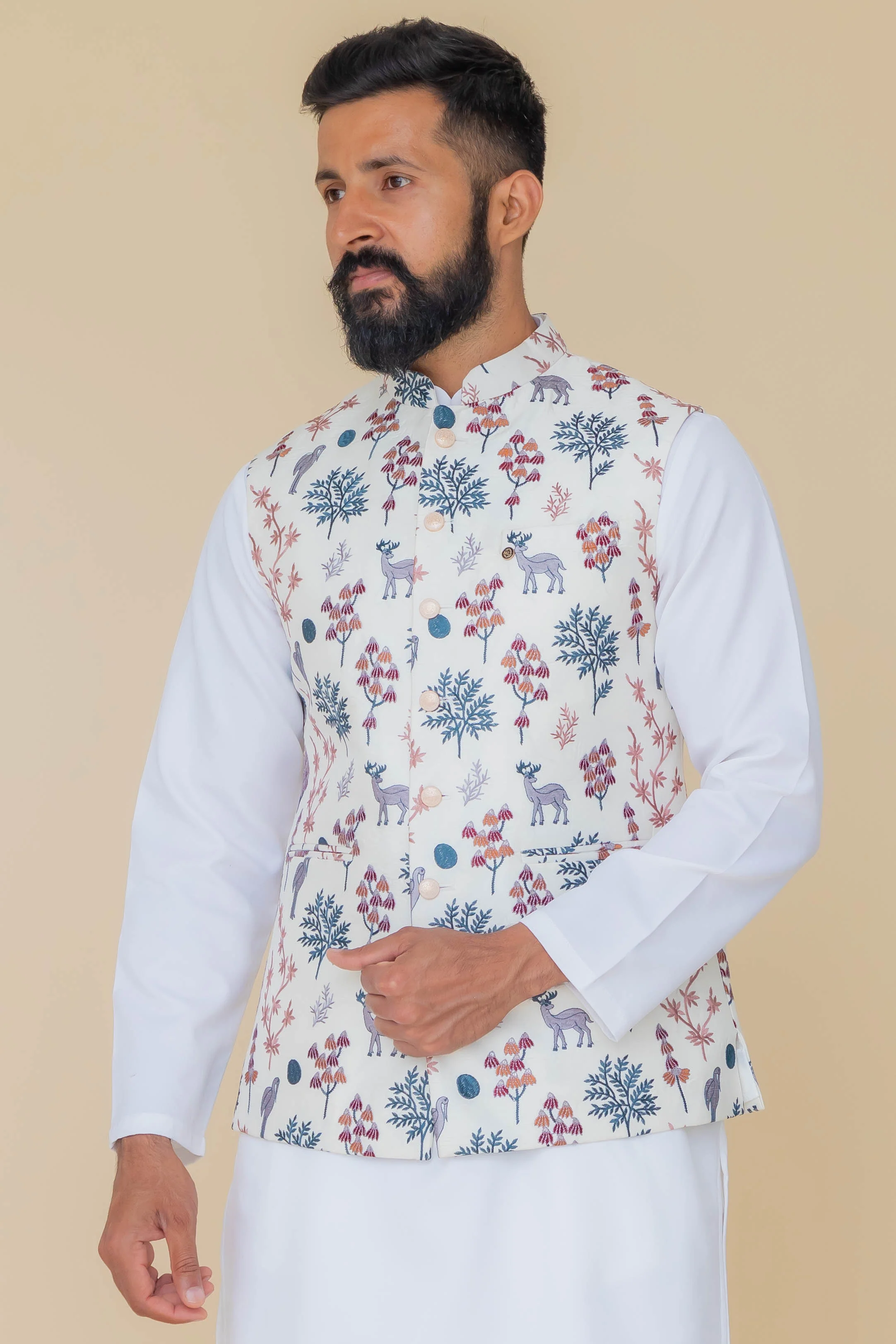 MLS EMBROIDERED JAWAHAR JACKET
