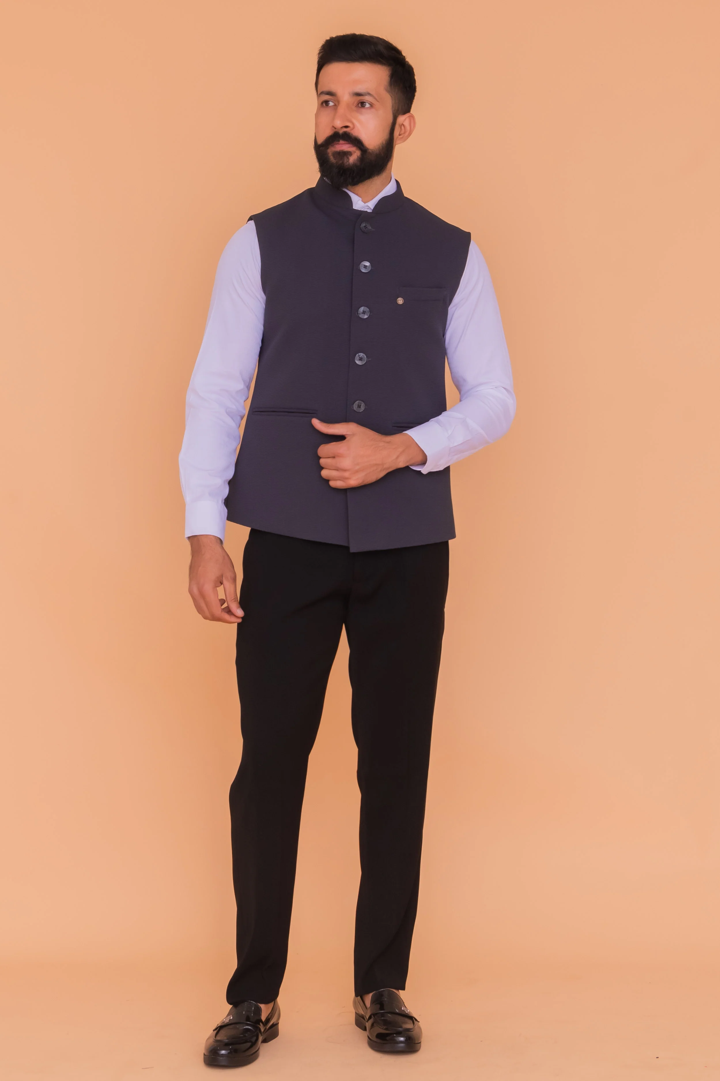 MLS PLAIN JAWAHAR JACKET 1 PC