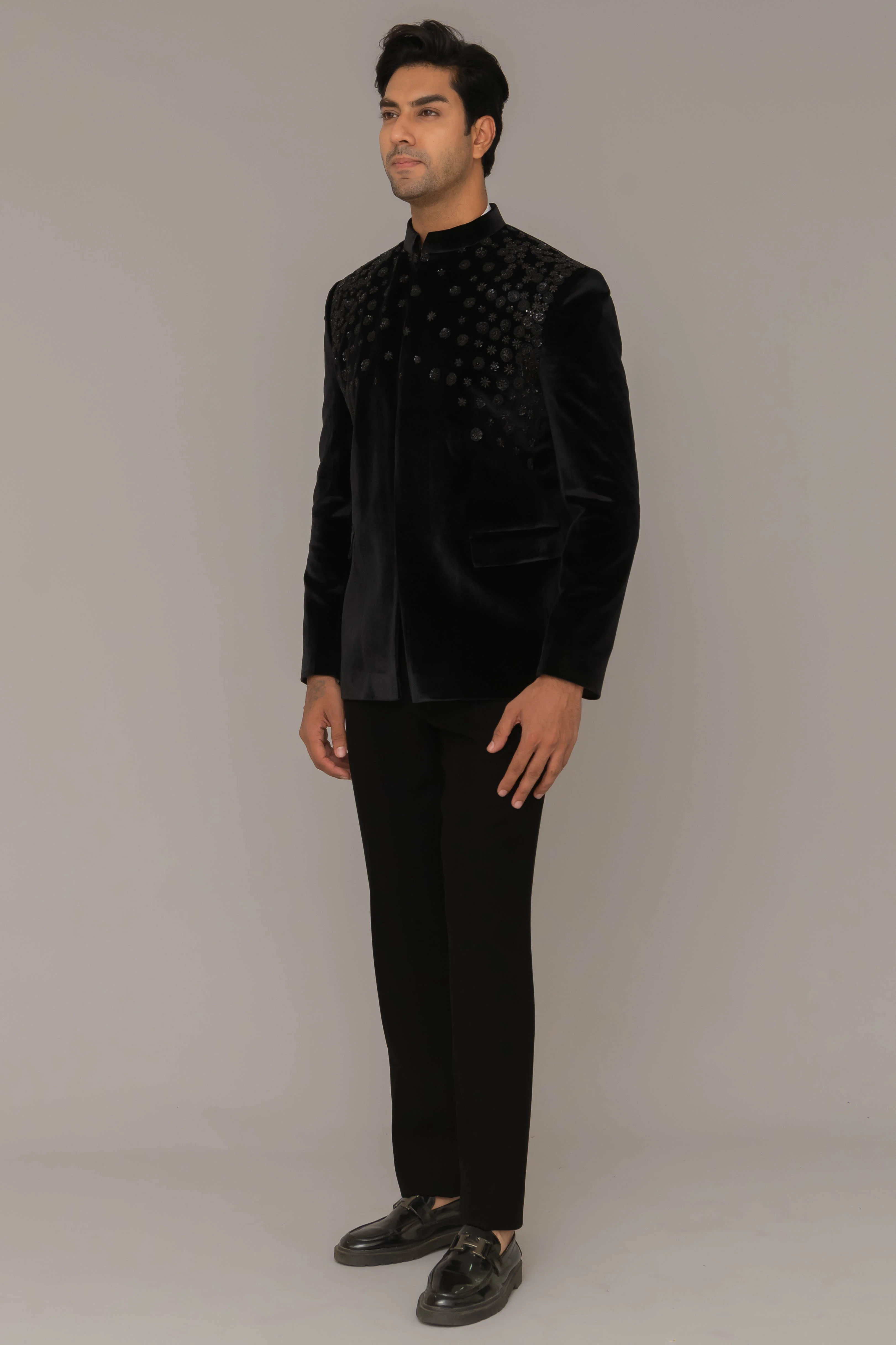 MLS VELVET JODHPURI SUIT