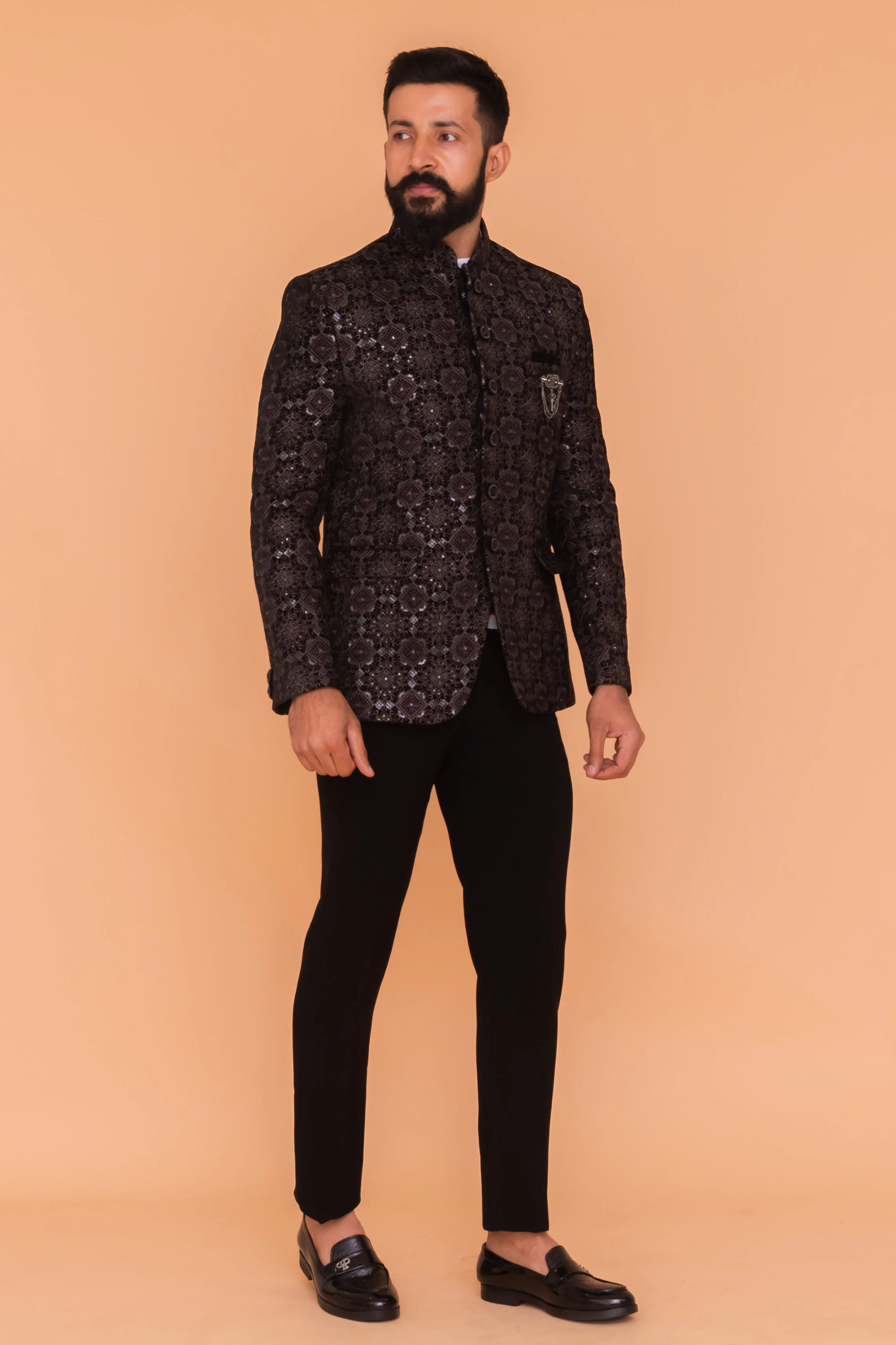 MLS VELVET JODHPURI SUIT