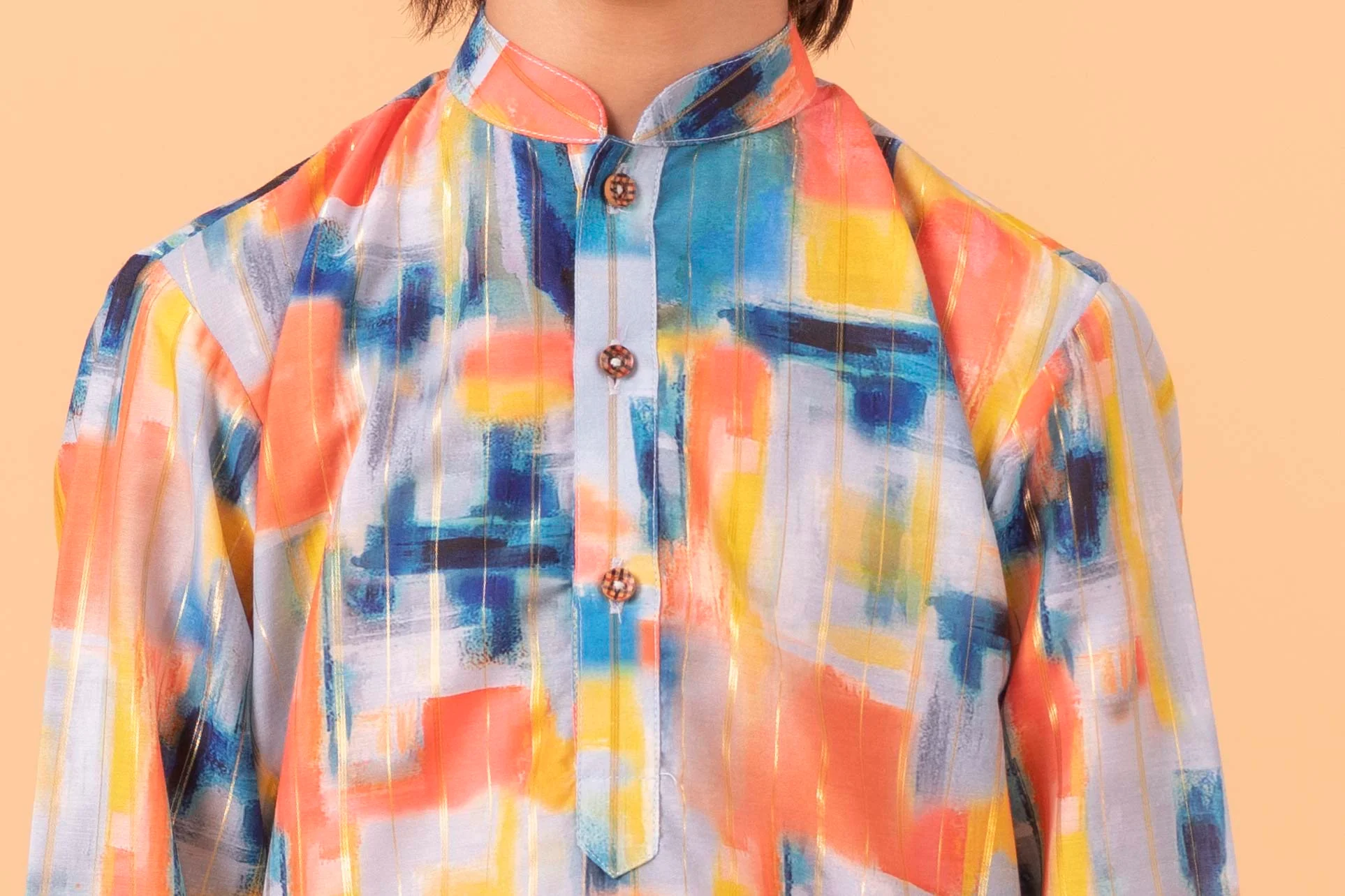 MLS PRINTED KIDS KURTA PAJAMA