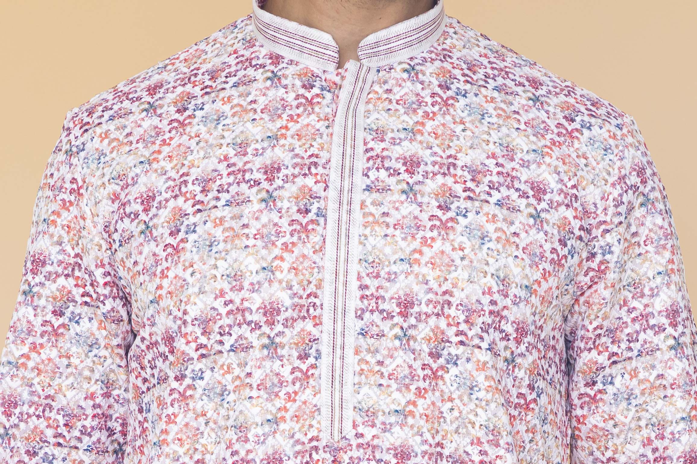 MLS PRINTED KURTA PAJAMA