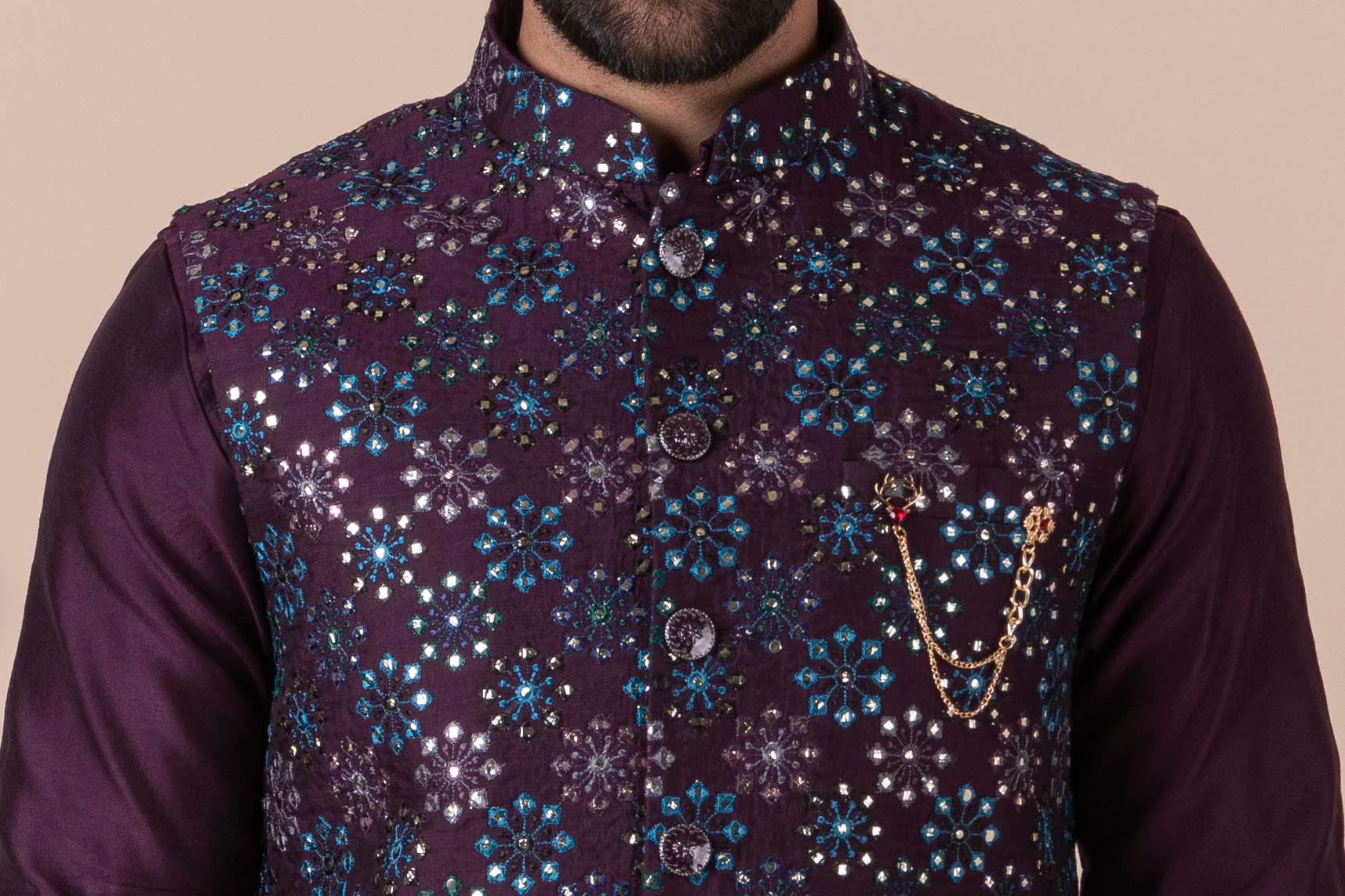 MLS KURTA JAWAHAR SET