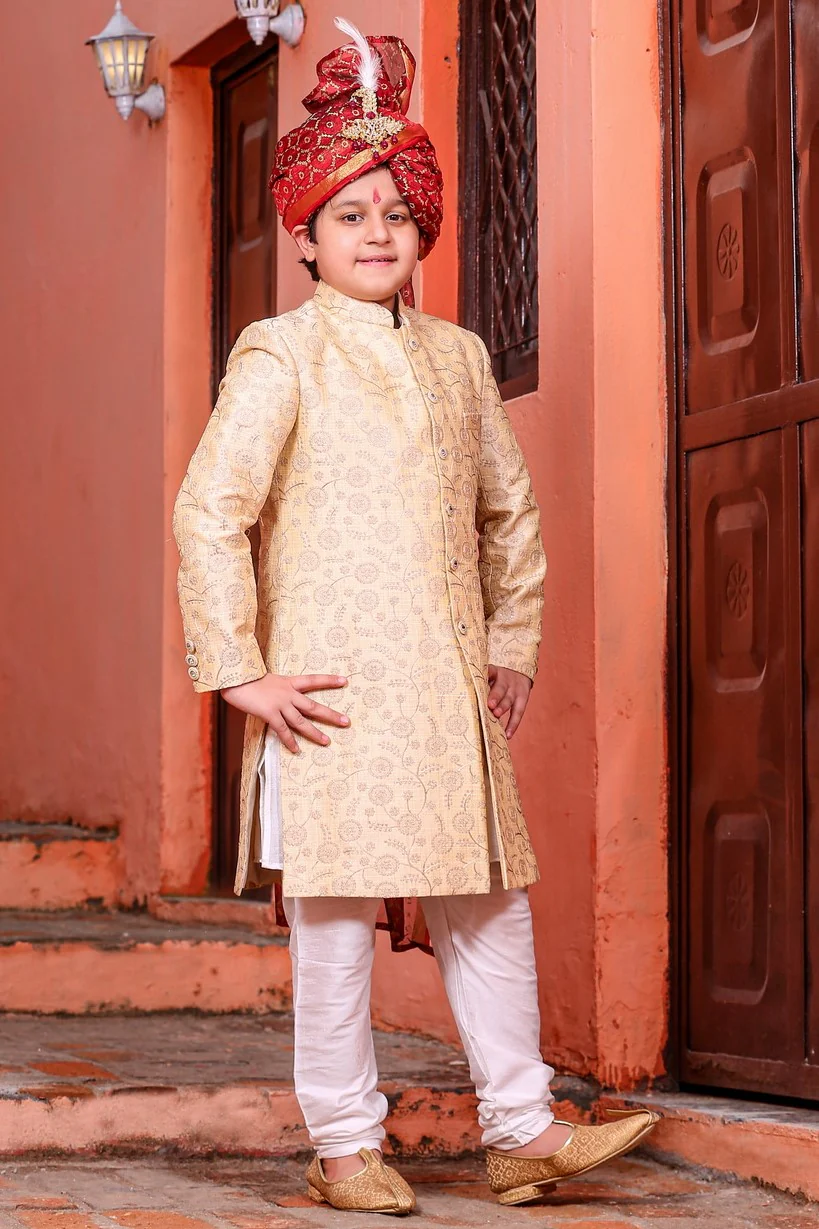 MLS SILK KIDS SHERWANI 1PCS