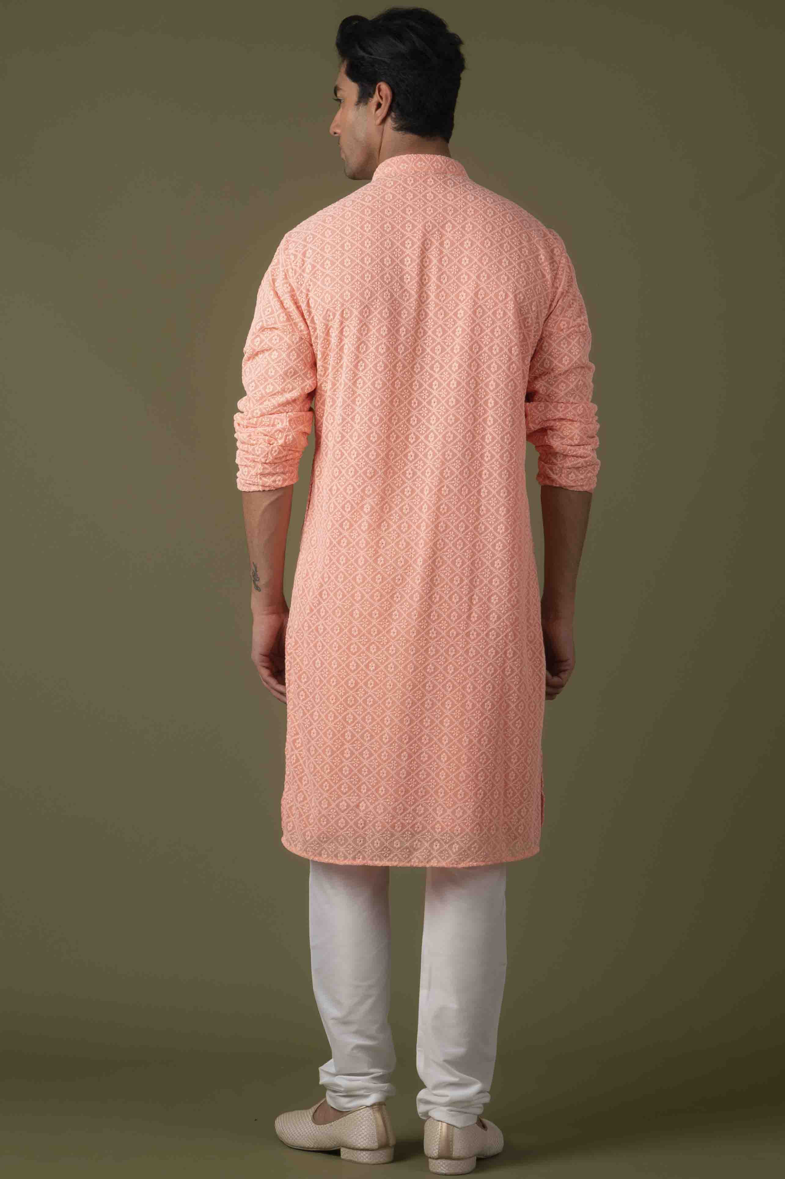 MLS CHIKANKARI KURTA PAJAMA
