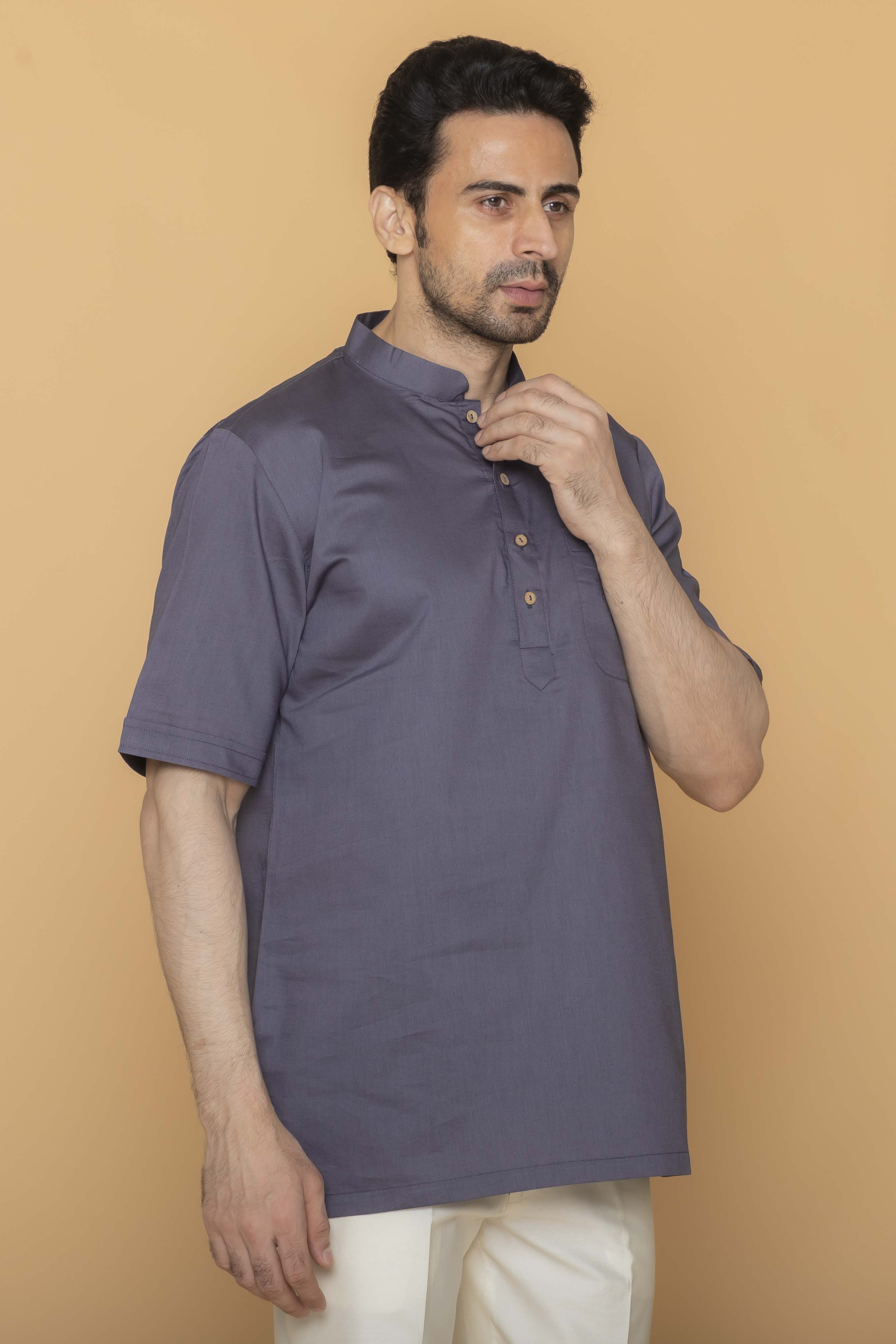 MLS SHORT KURTA HALF SLEEVES