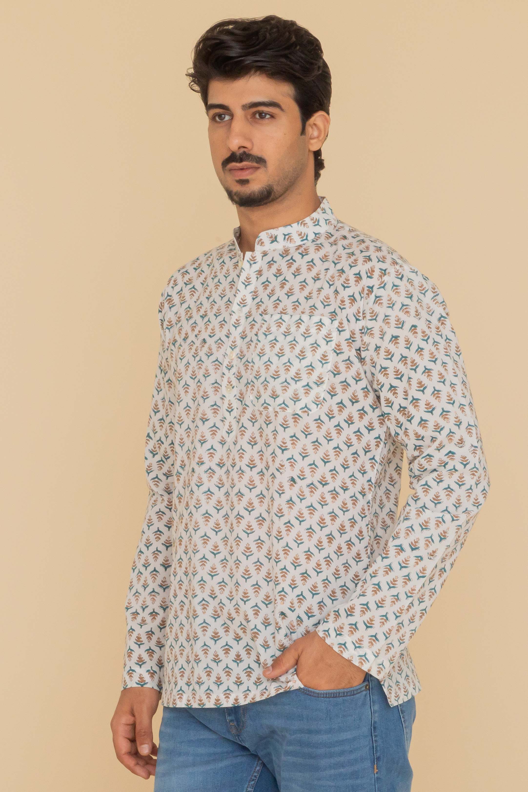 MLS SHORT KURTA FULL SLEEVES