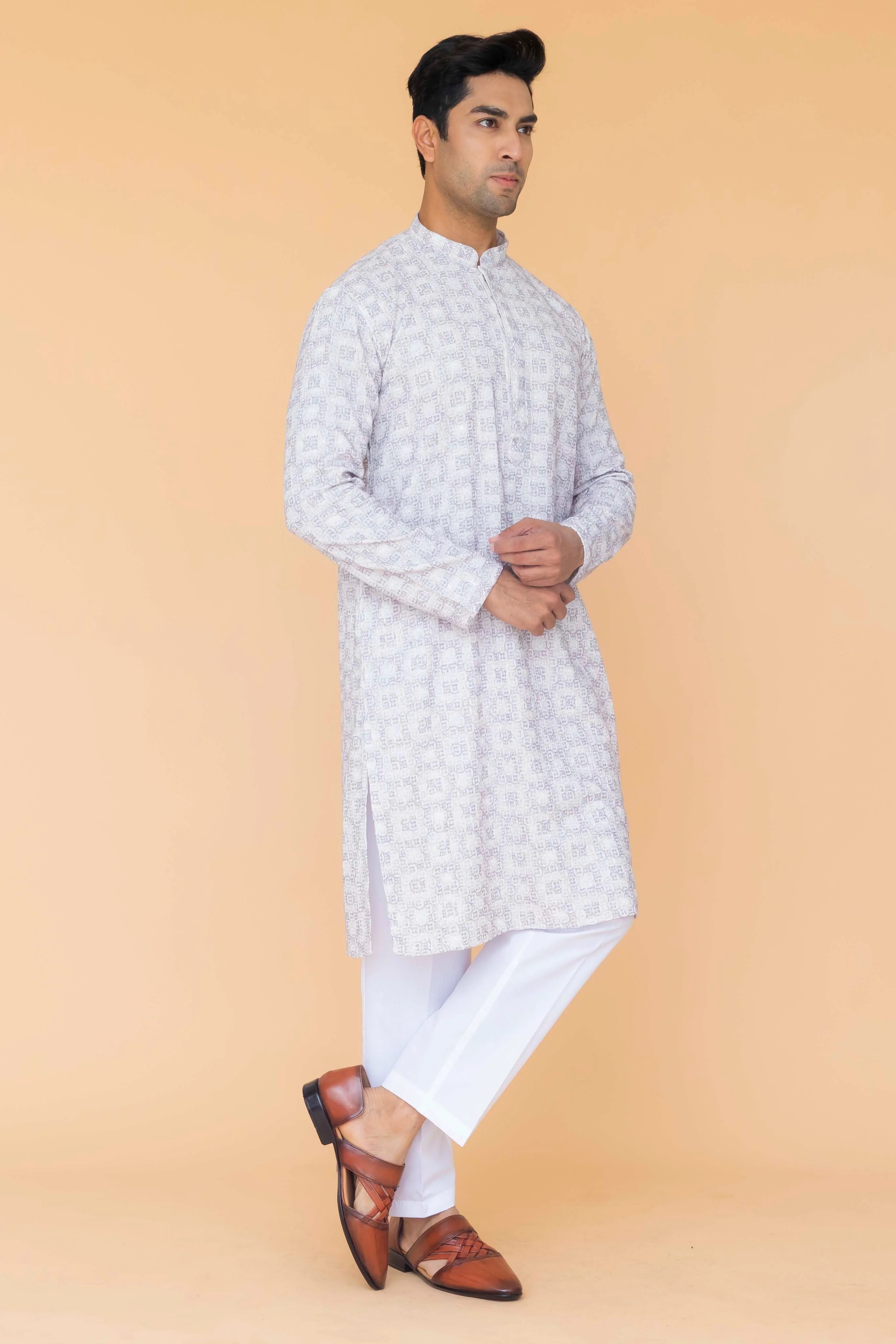 MLS PRINTED KURTA PAJAMA