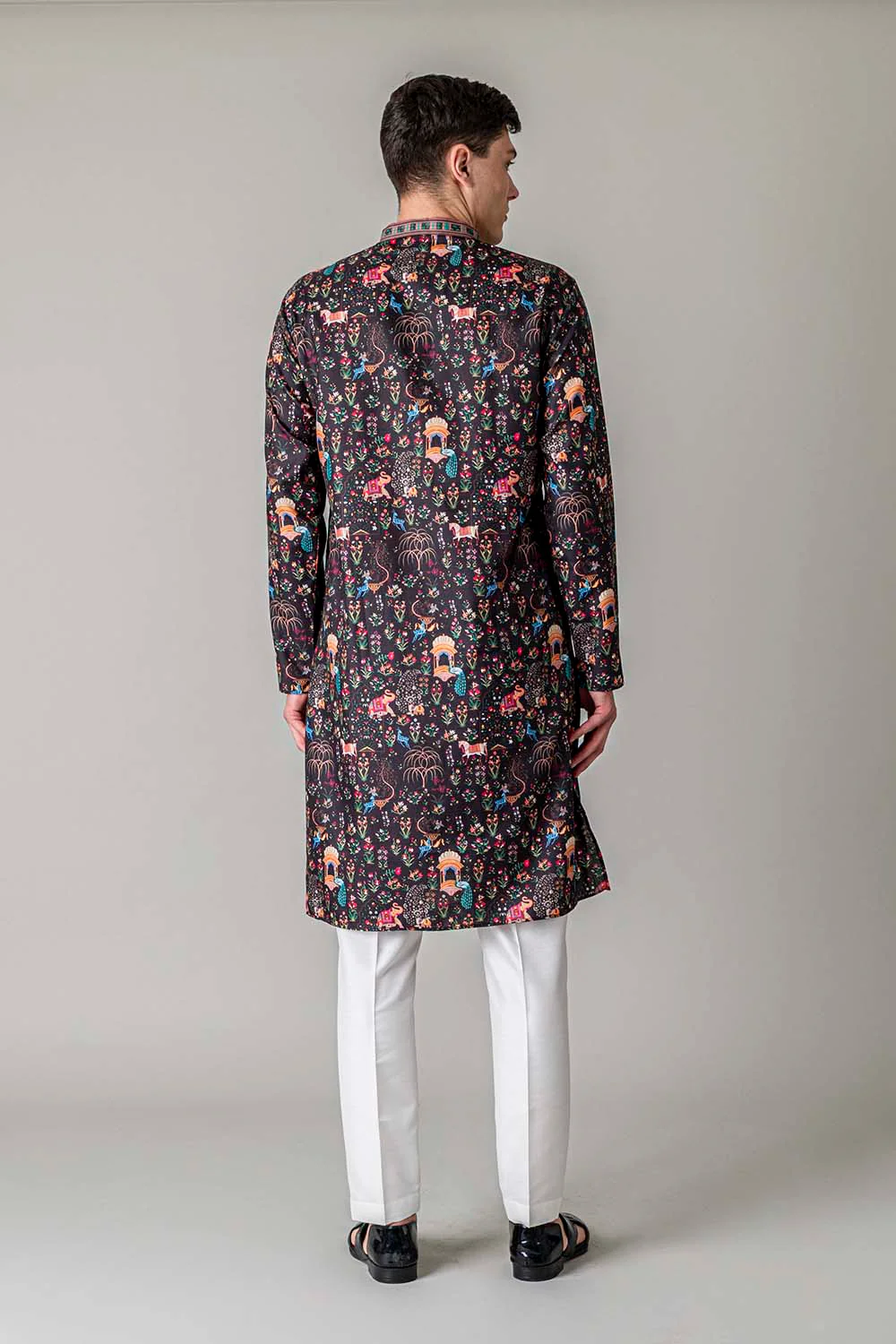 MLS PRINTED KURTA PAJAMA