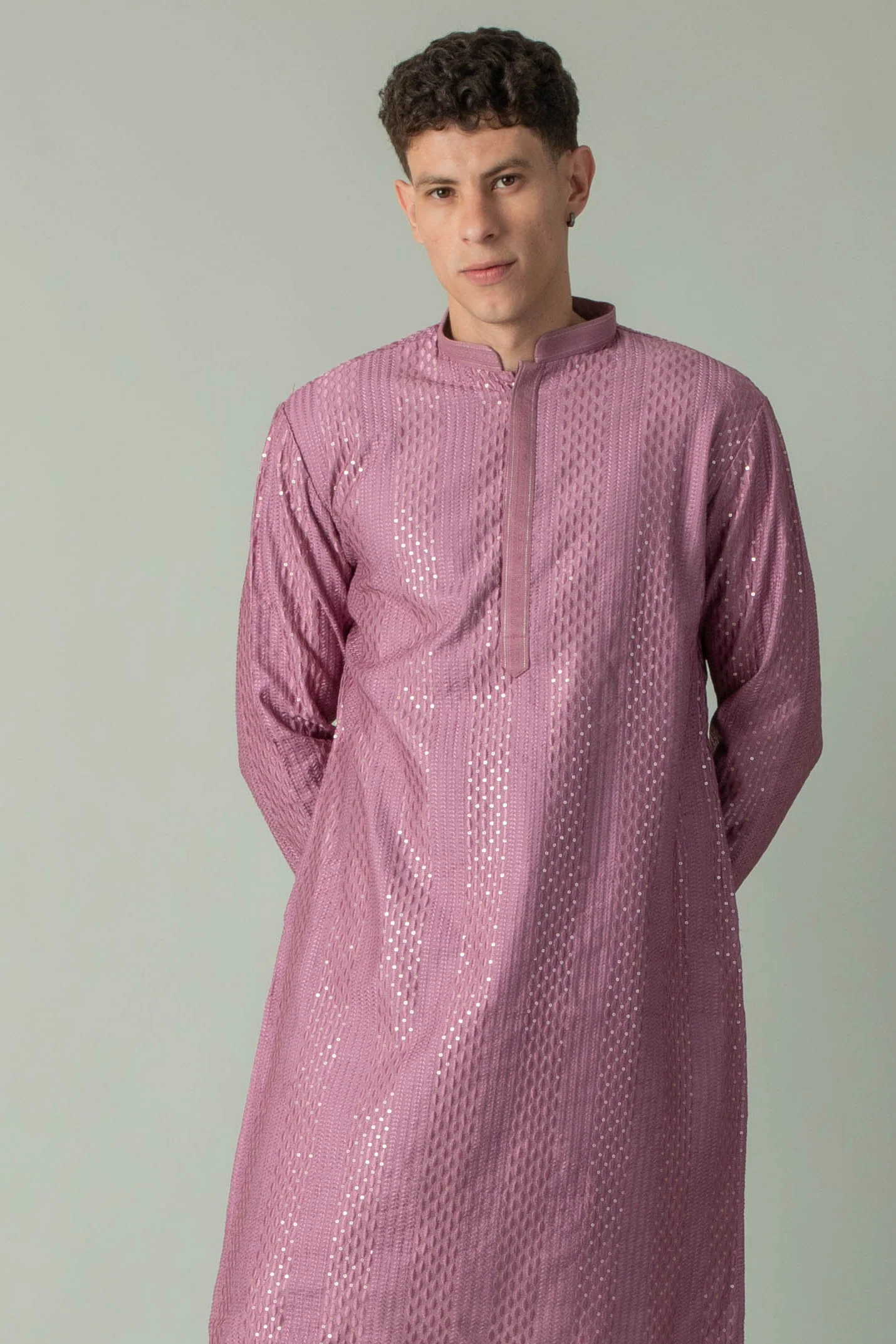 MLS EMBROIDERED KURTA PAJAMA