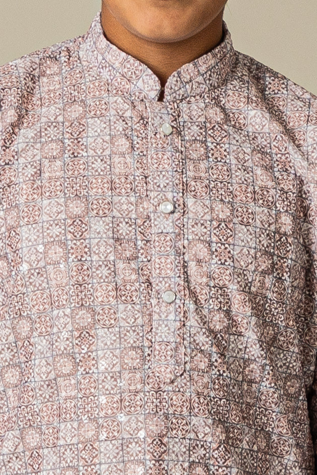 MLS KIDS PRINTED KURTA PAJAMA