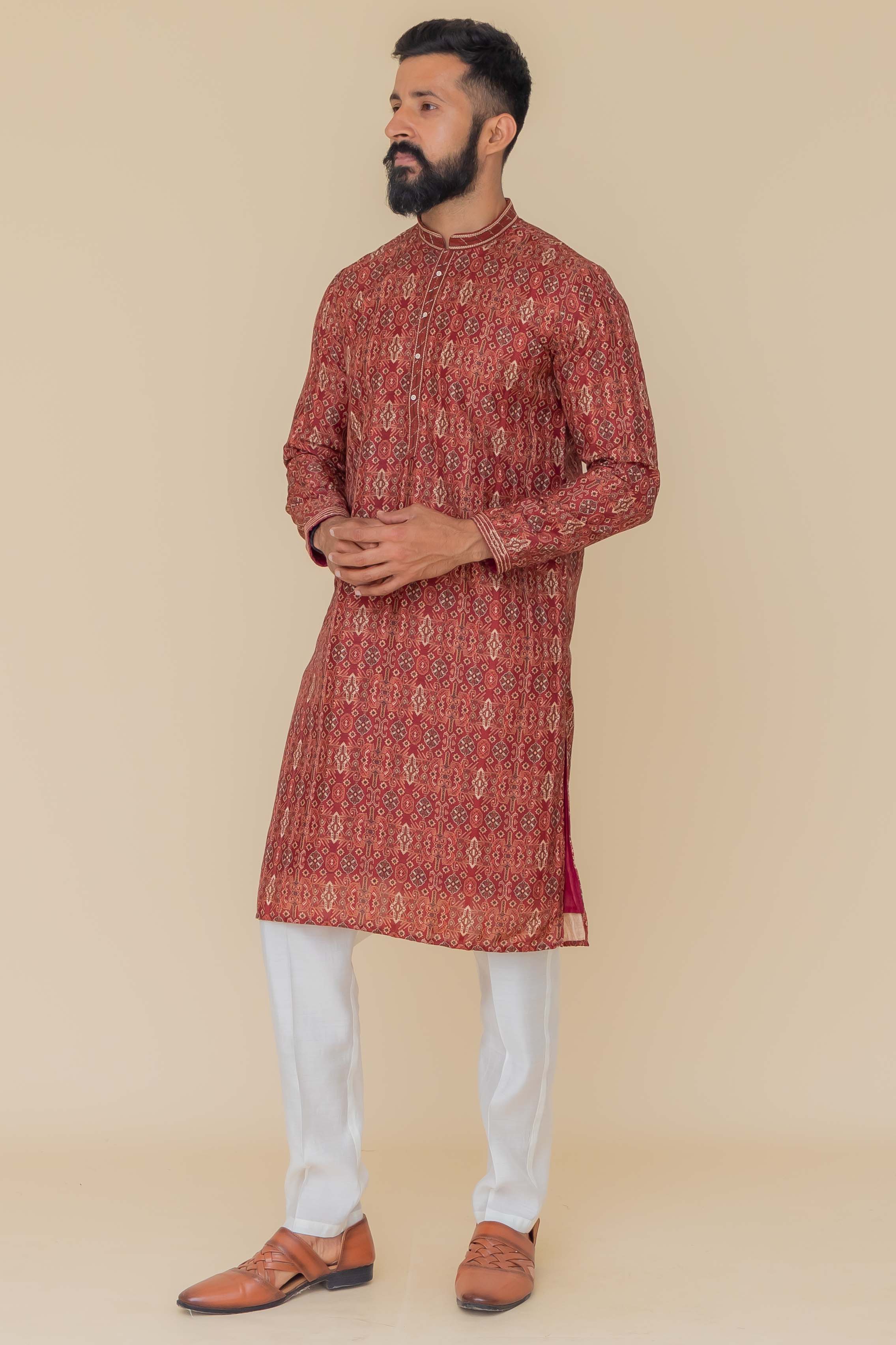 MLS PRINTED KURTA PAJAMA