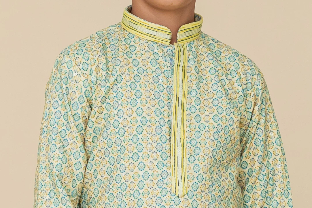 MLS PRINTED KIDS KURTA PAJAMA