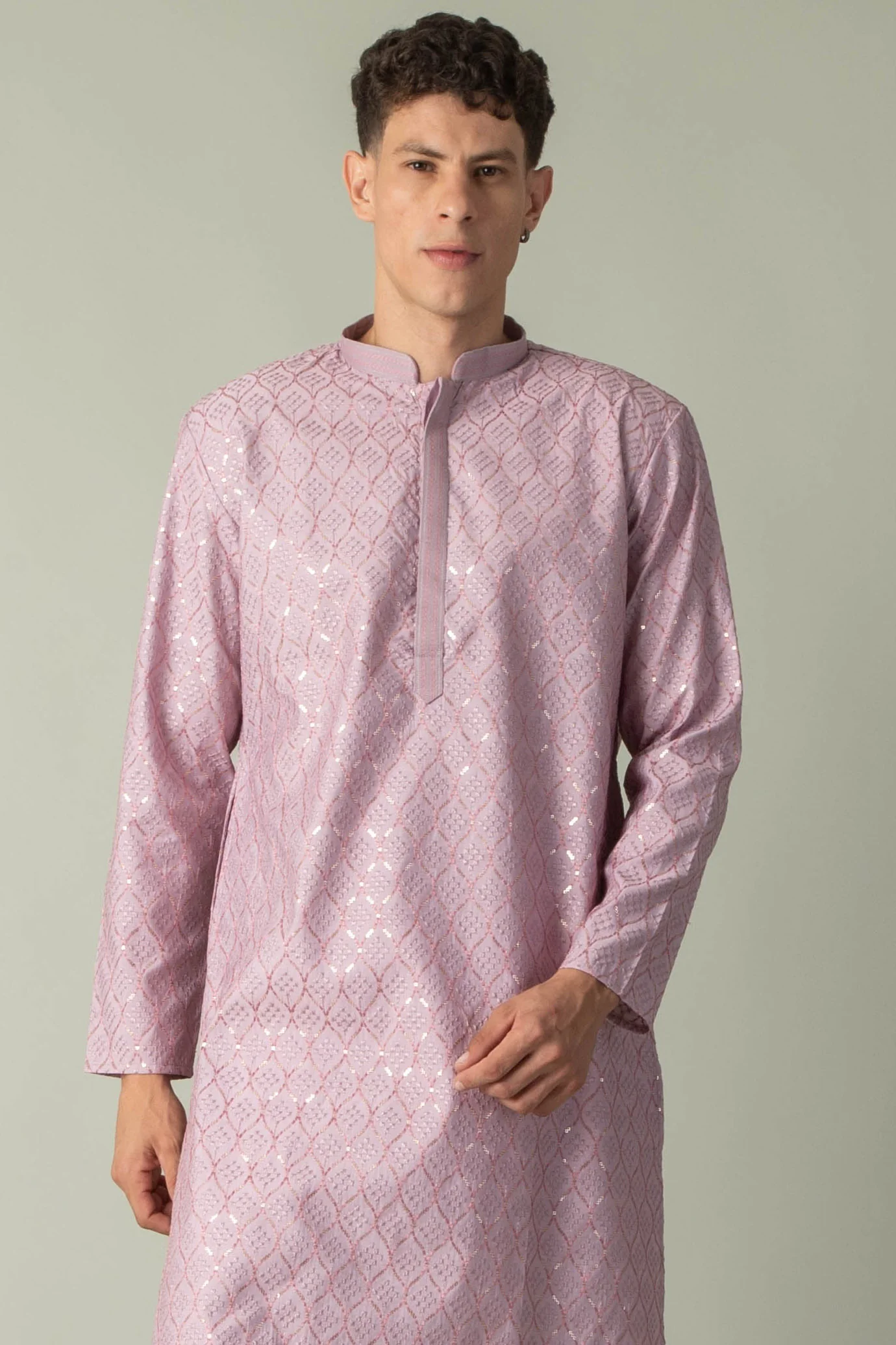 MLS EMBROIDERED KURTA PAJAMA