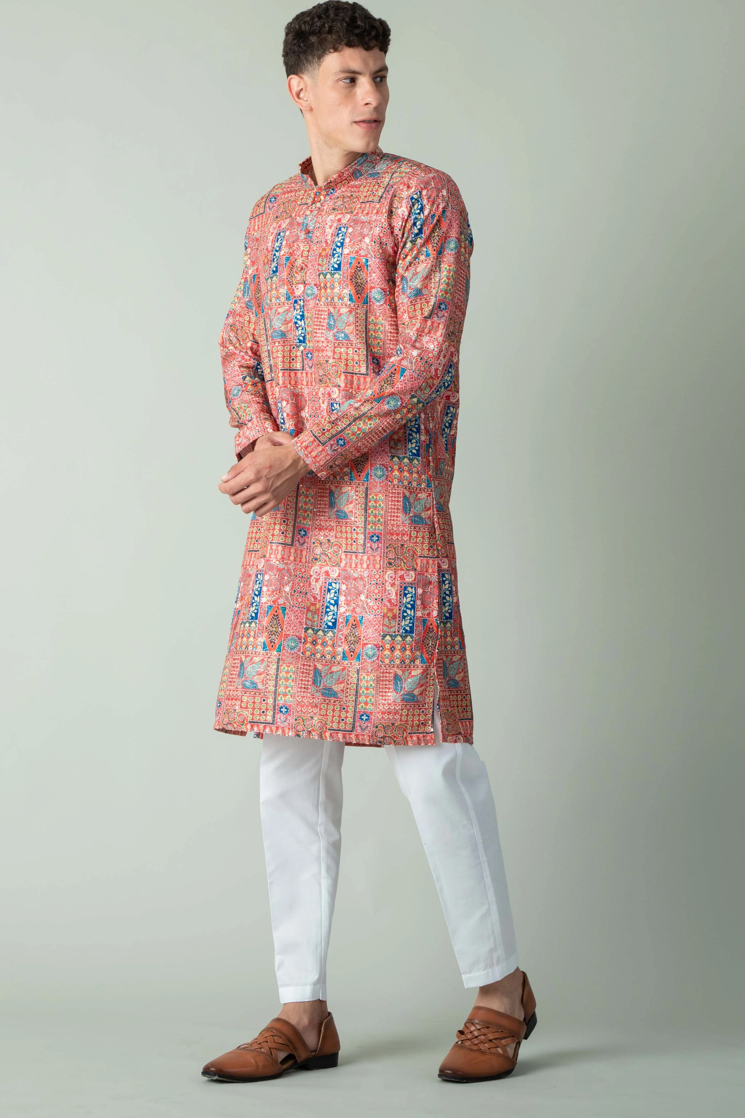 MLS PRINTED KURTA PAJAMA
