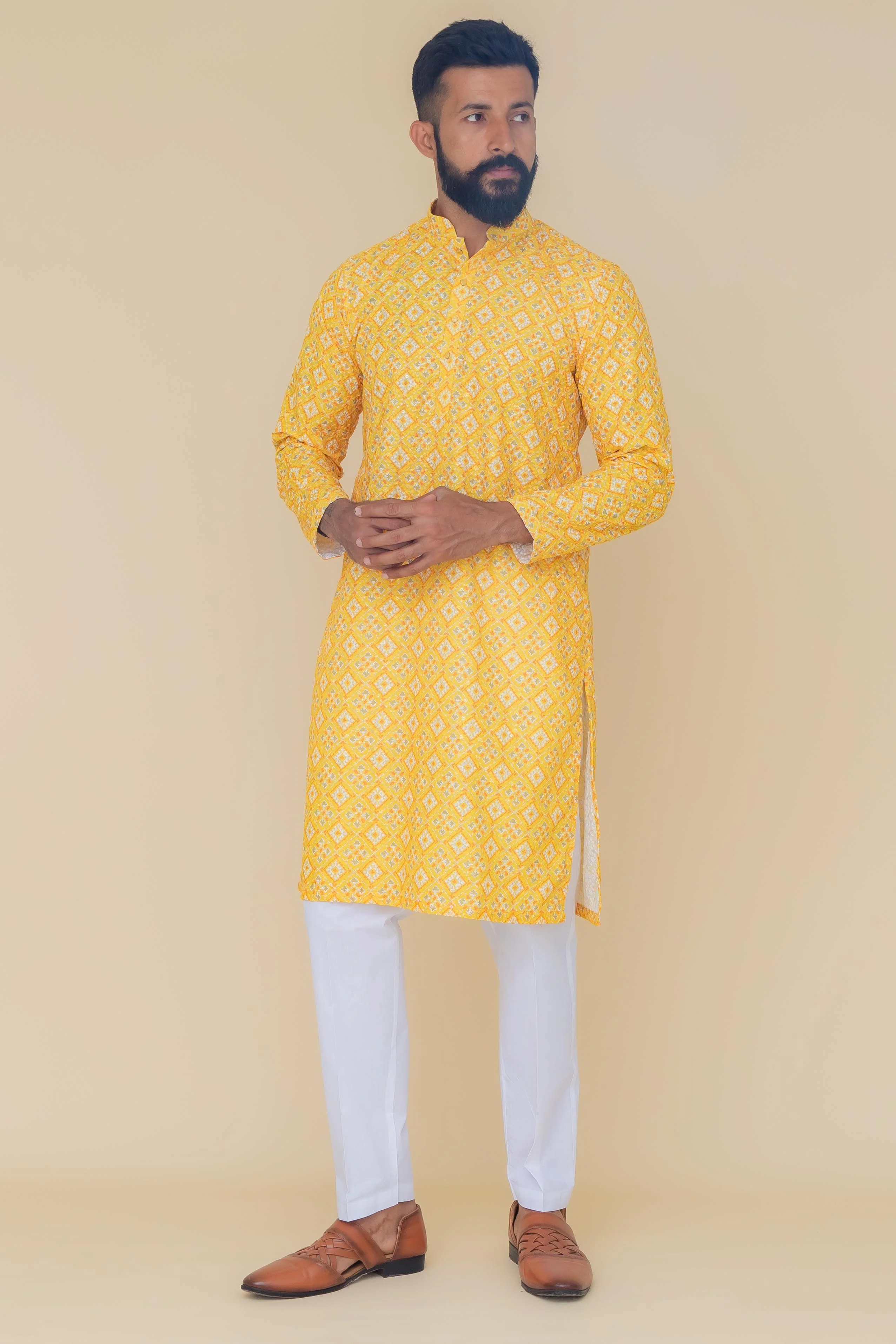 MLS PRINTED KURTA PAJAMA