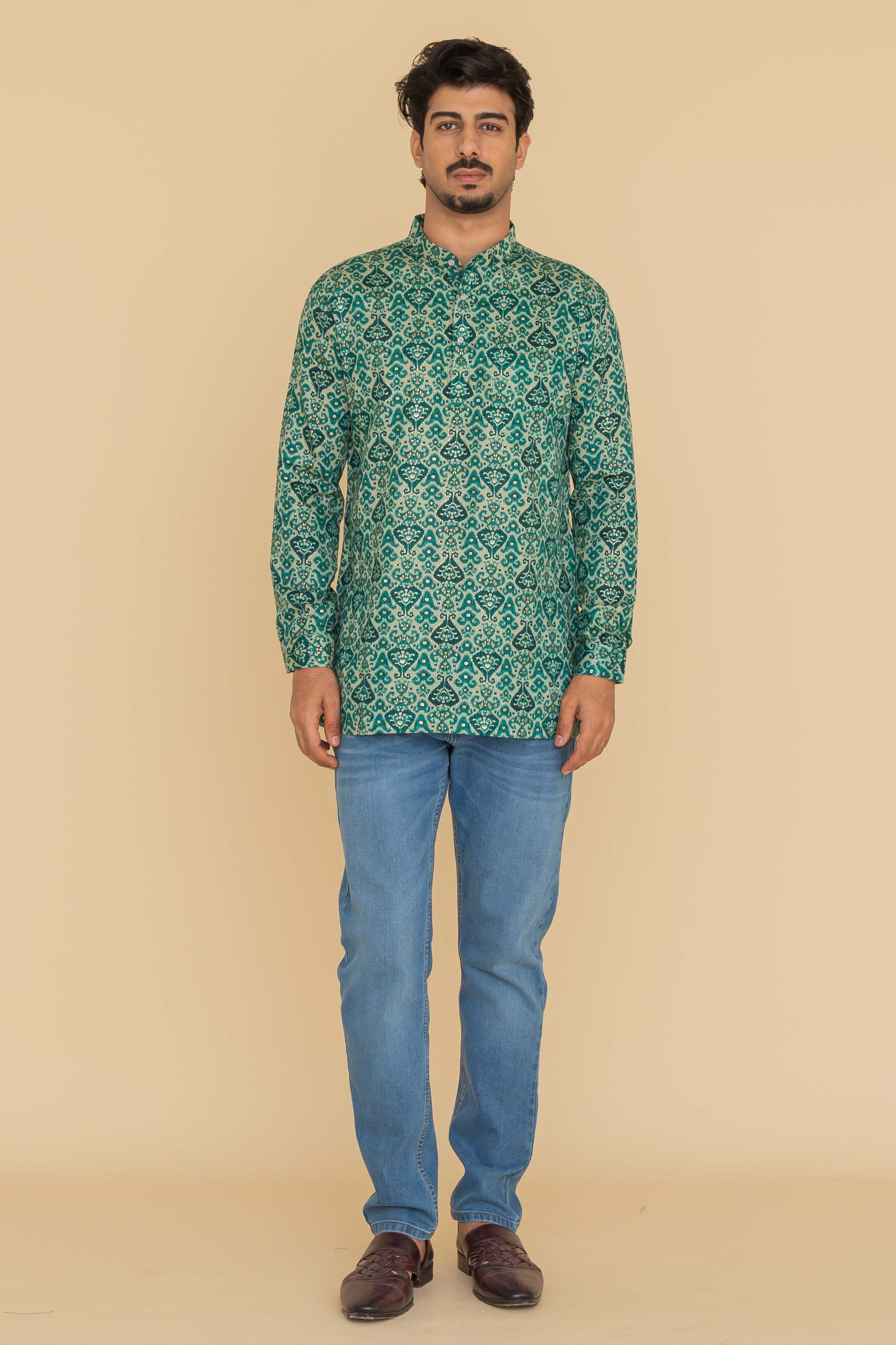 MLS SHORT KURTA FULL SLEEVES