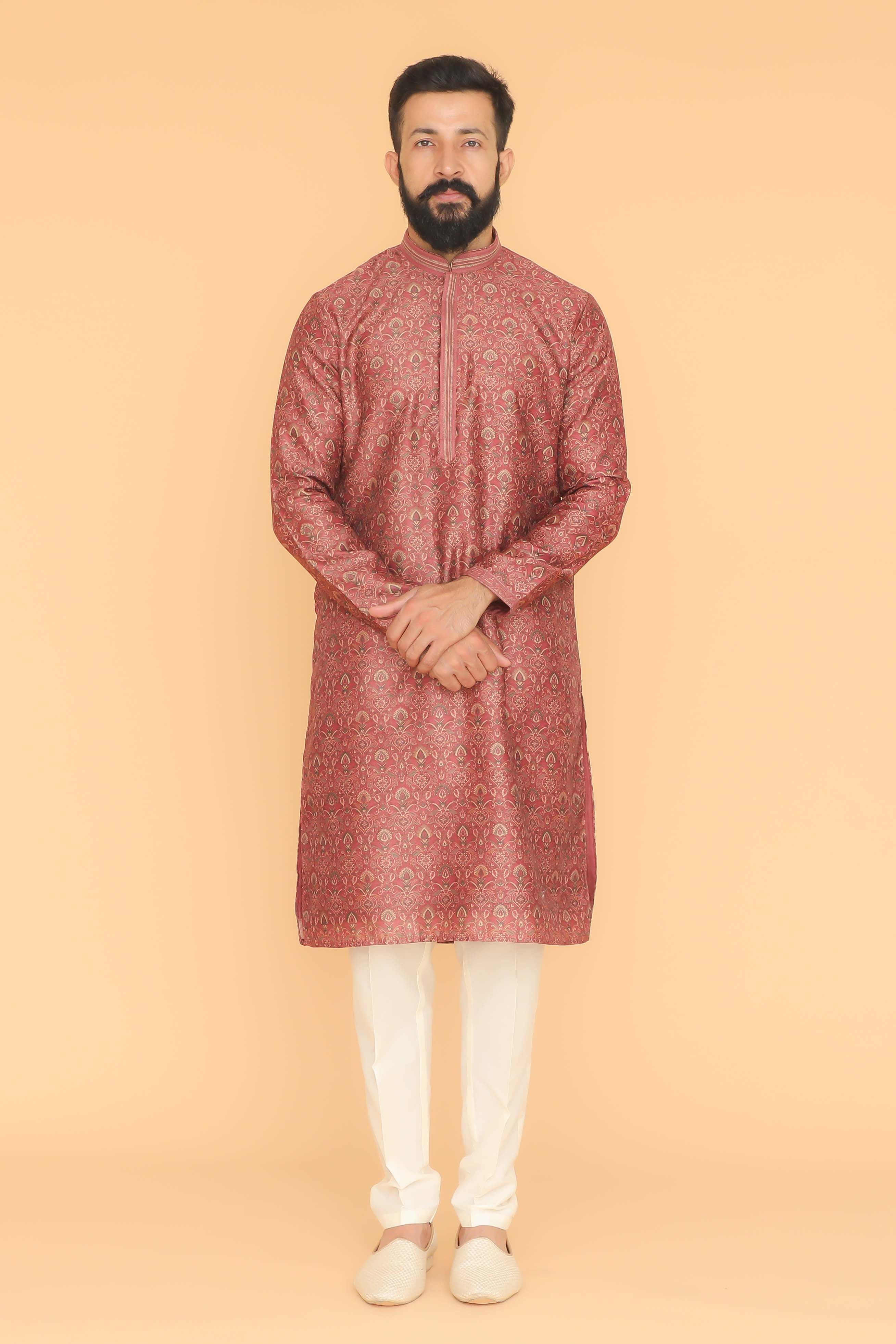 MLS PRINTED KURTA PAJAMA