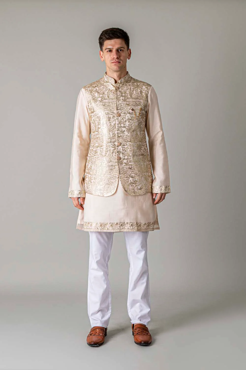 MLS KURTA JAWAHAR SET