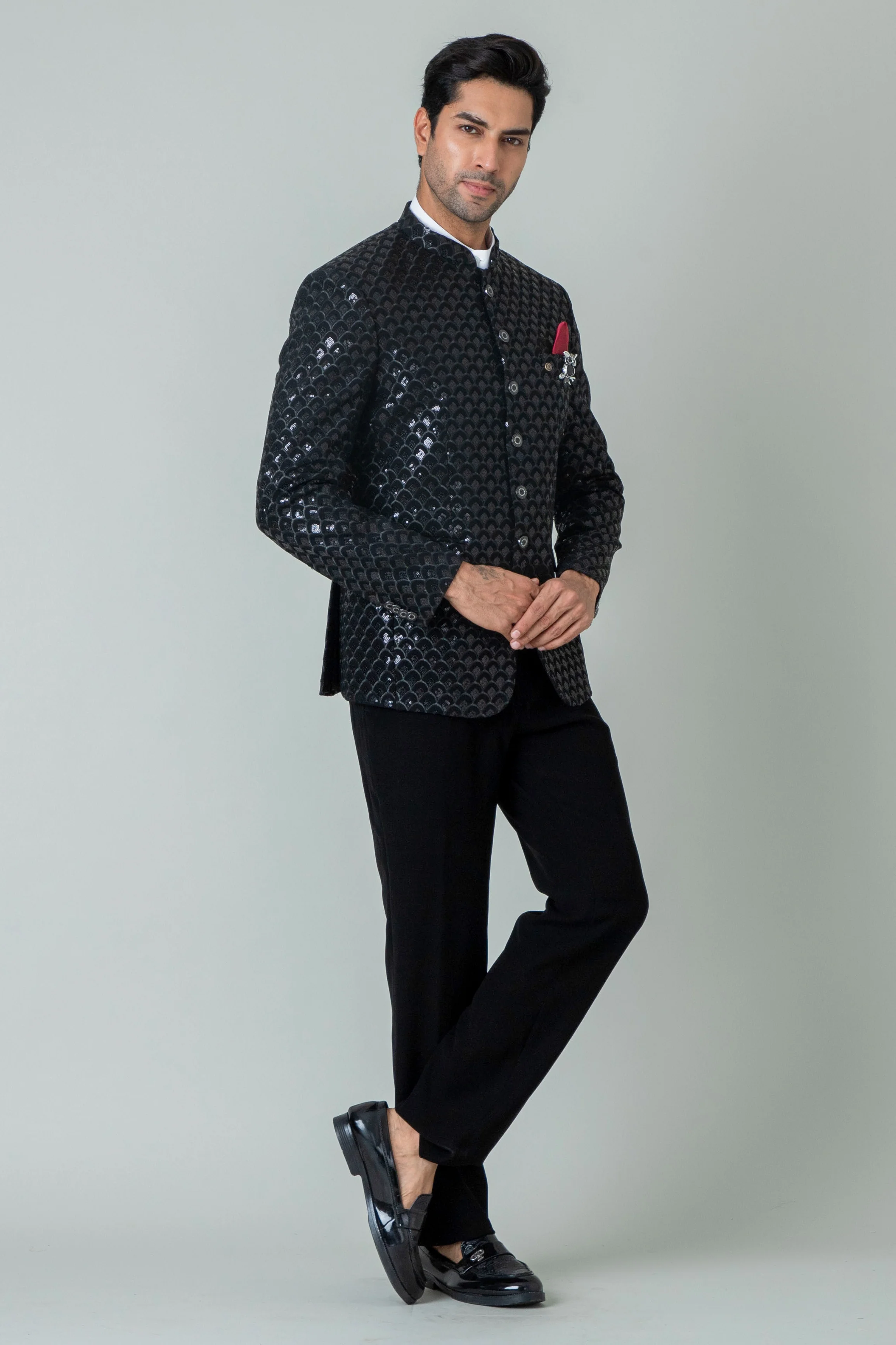 MLS EMBROIDERED JODHPURI SUIT
