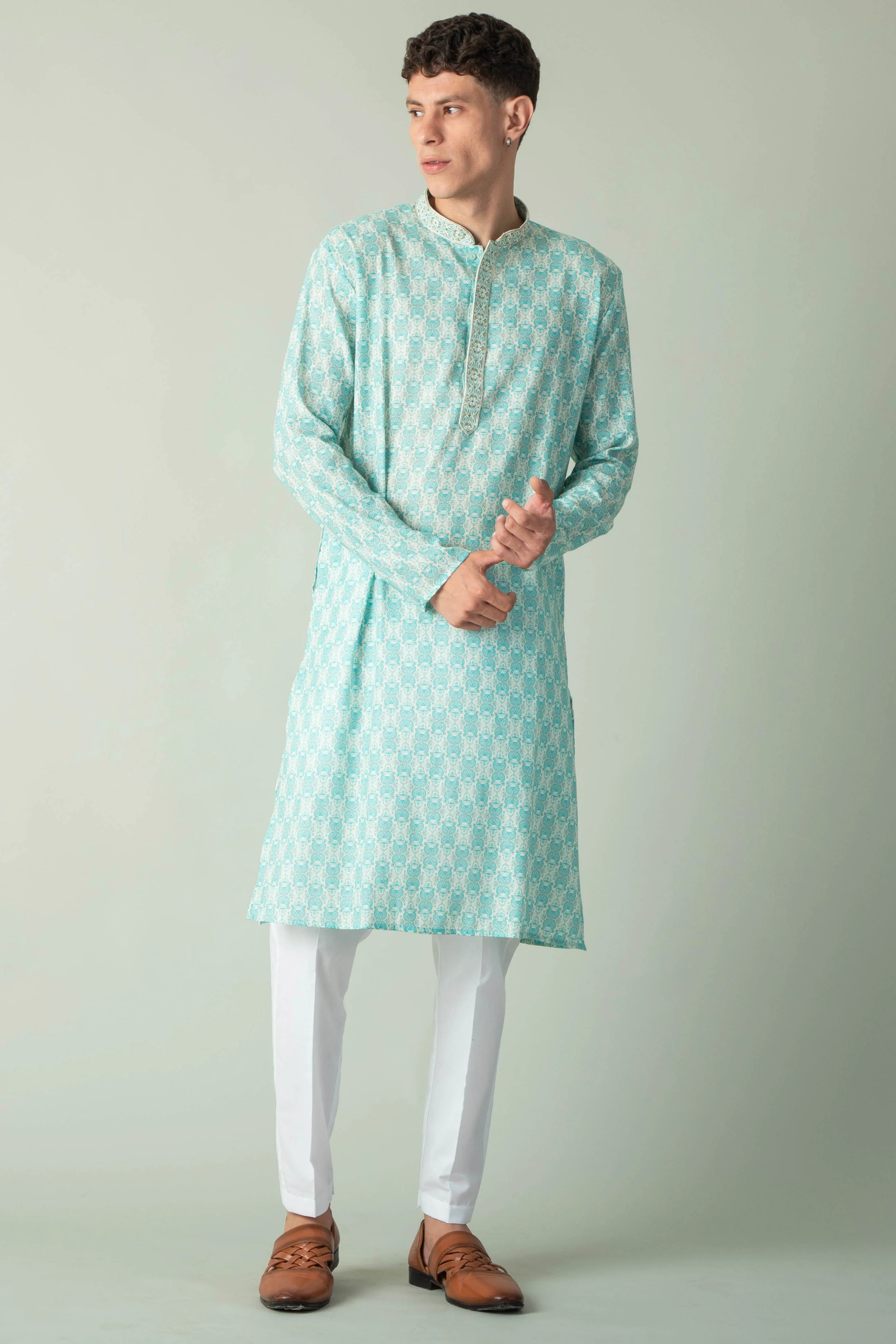 MLS PRINTED KURTA PAJAMA