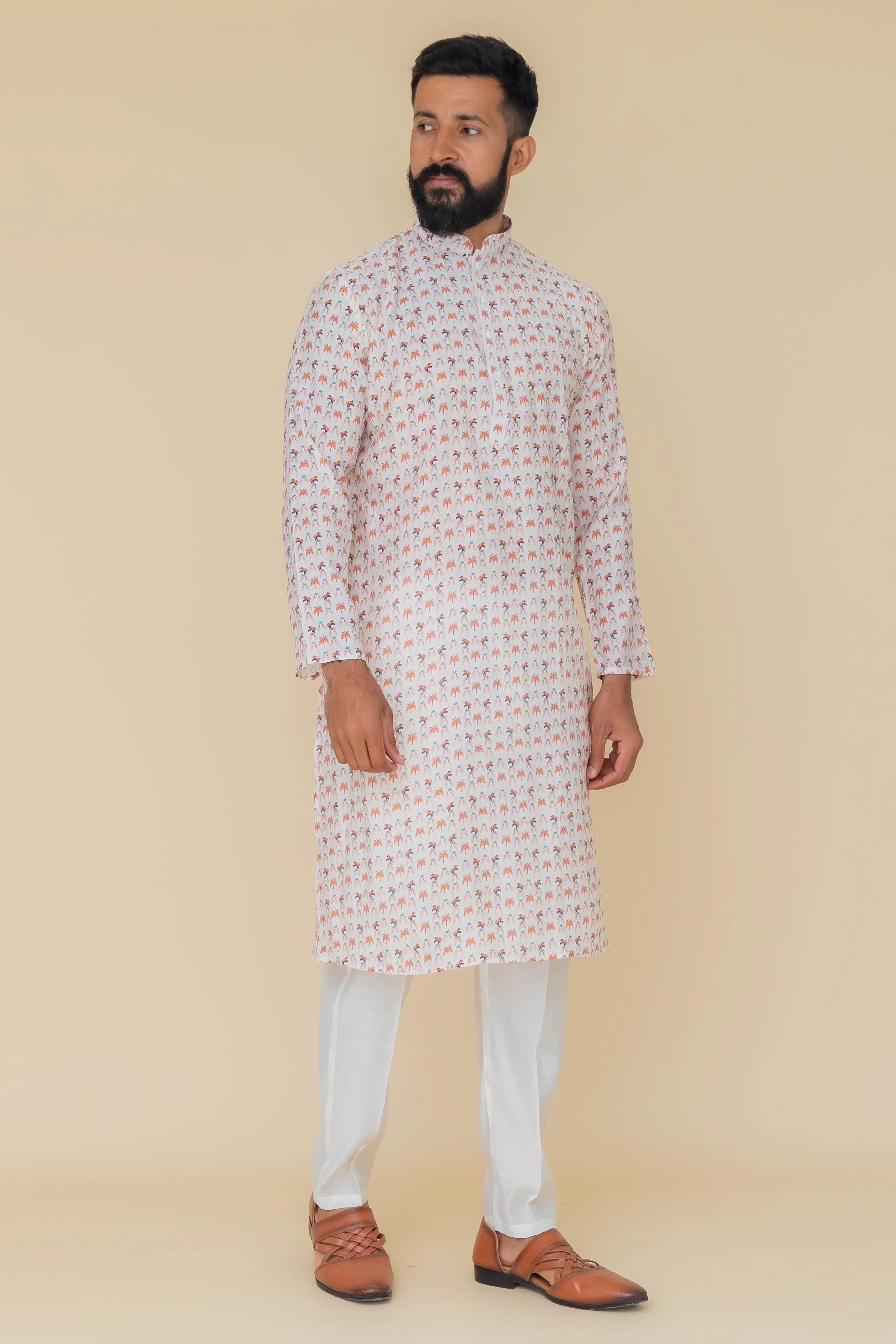 MLS PRINTED KURTA PAJAMA