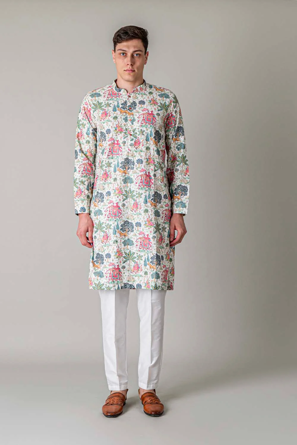MLS PRINTED KURTA PAJAMA