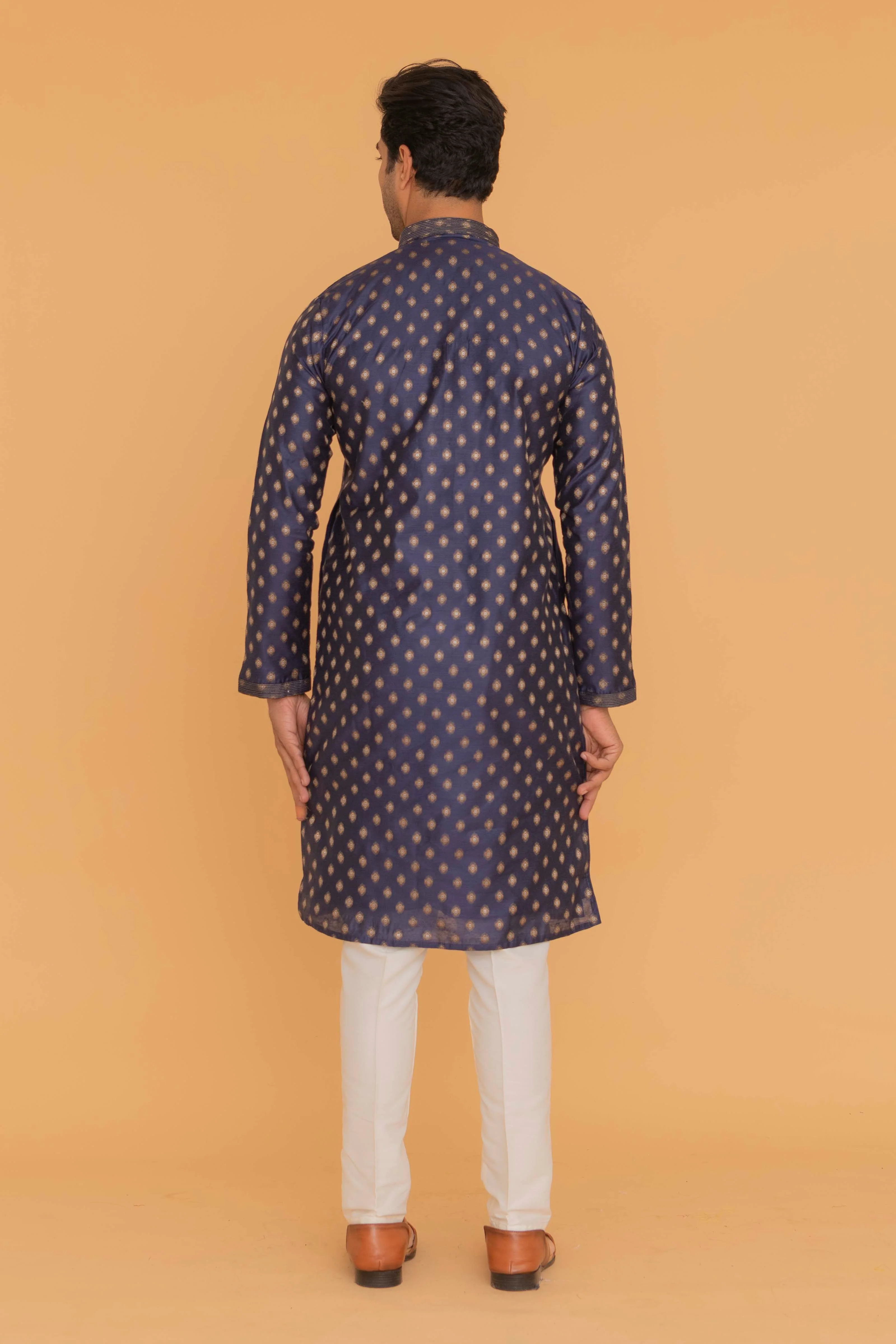 MLS EMBROIDERED KURTA PAJAMA