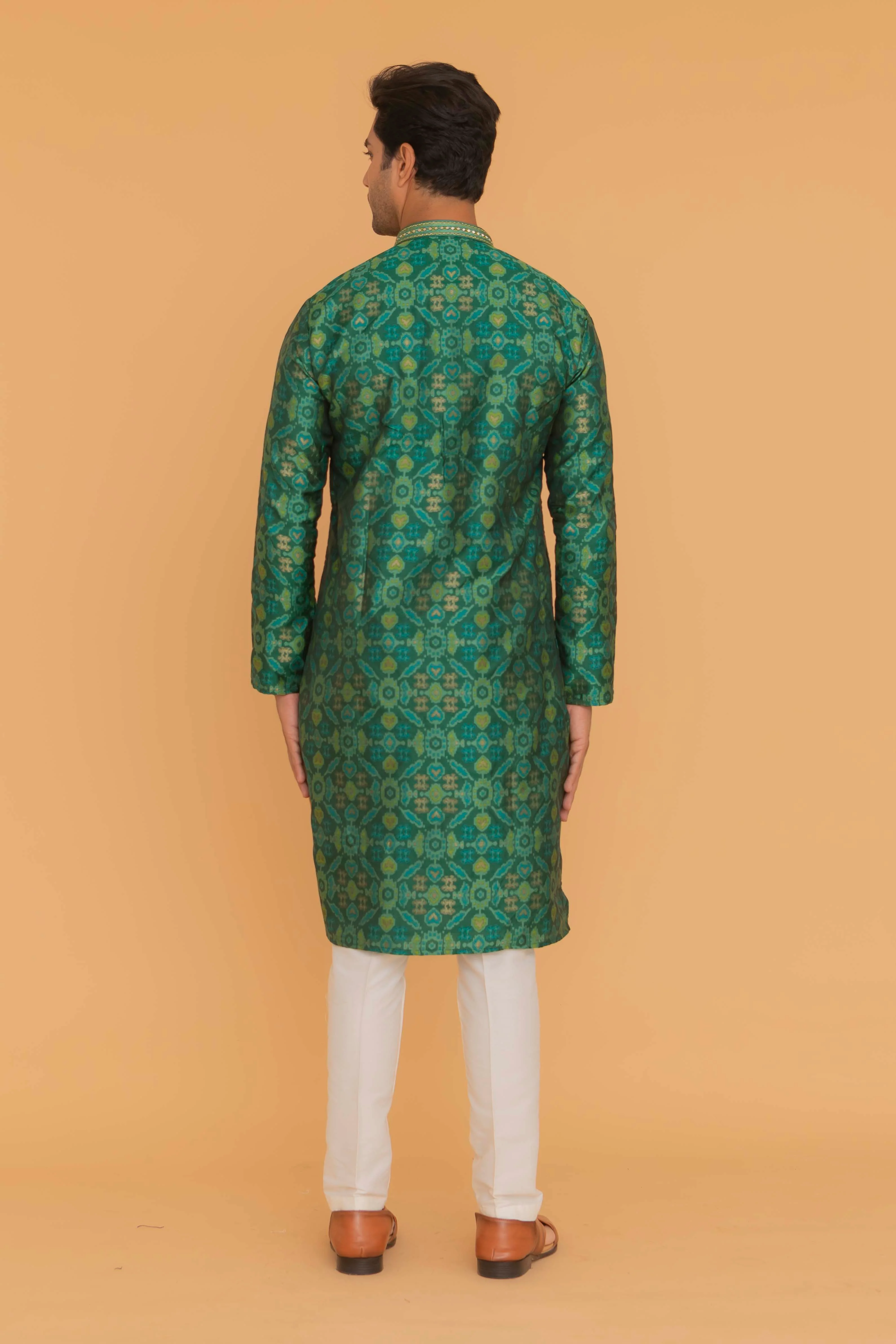 MLS EMBROIDERED KURTA PAJAMA