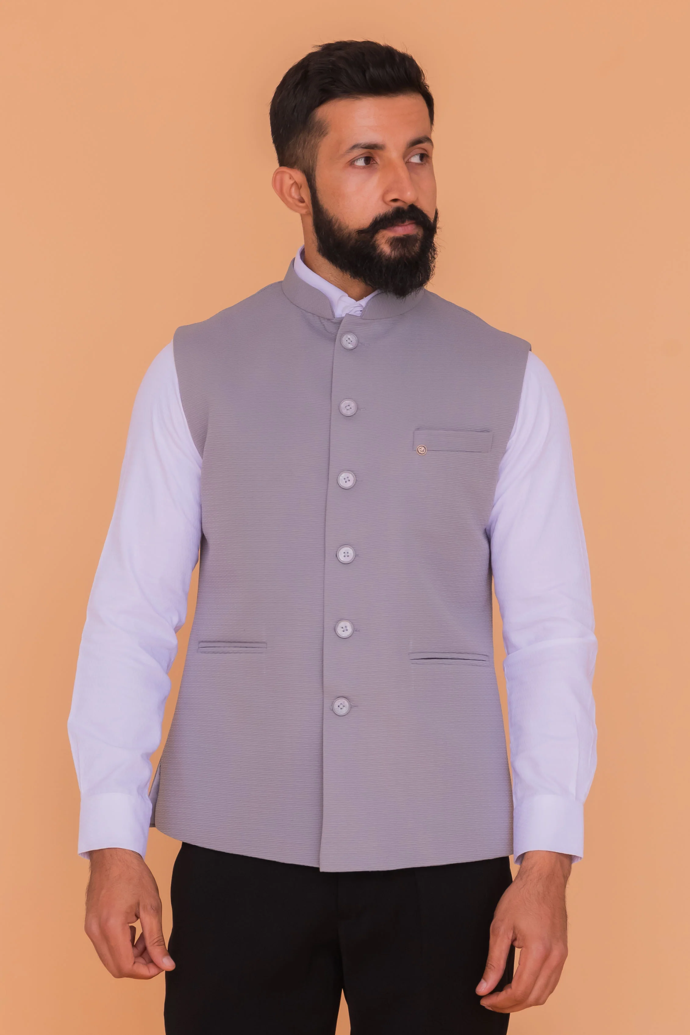 MLS PLAIN JAWAHAR JACKET 1 PC