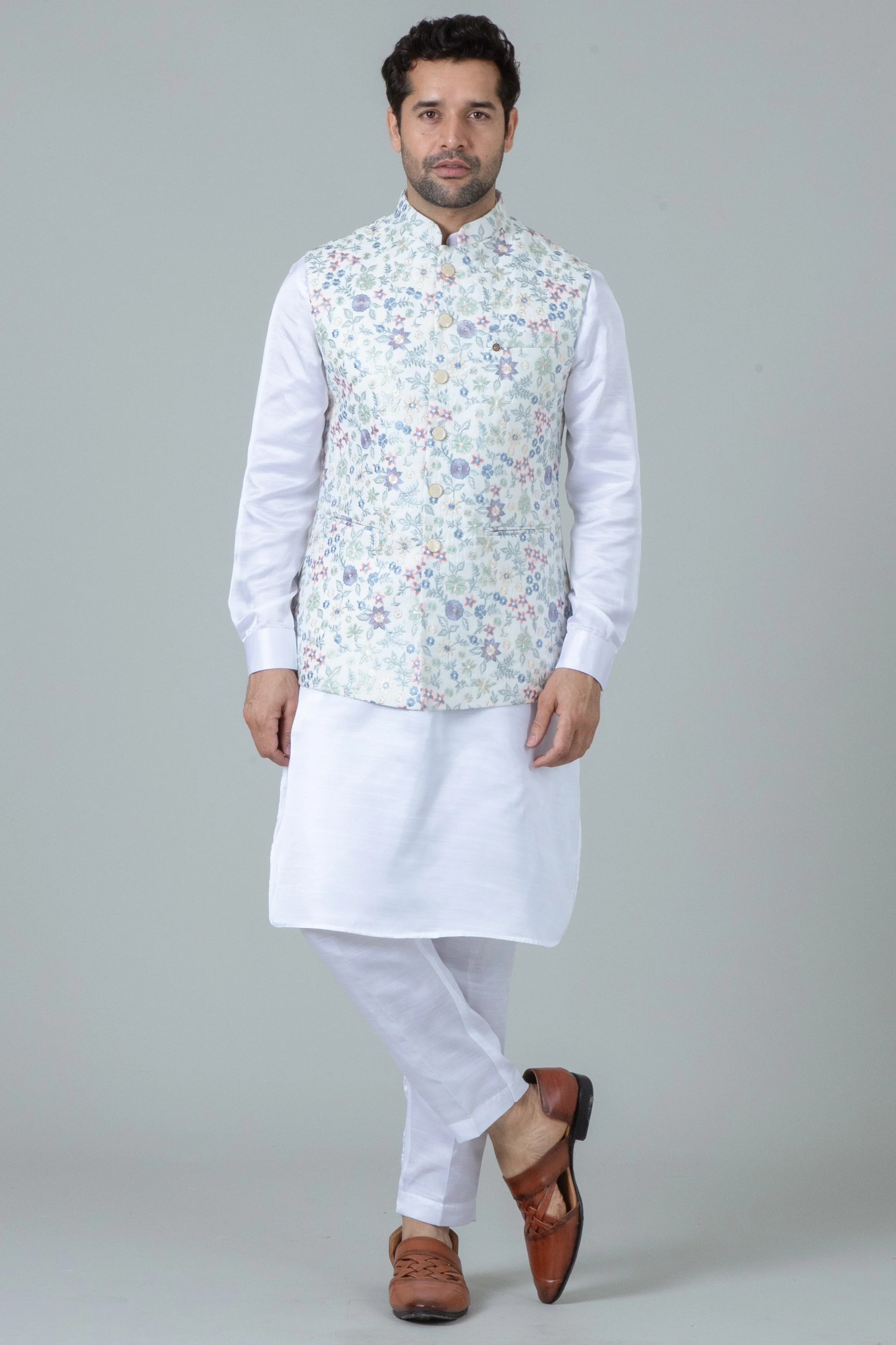 MLS KURTA JAWAHAR SET