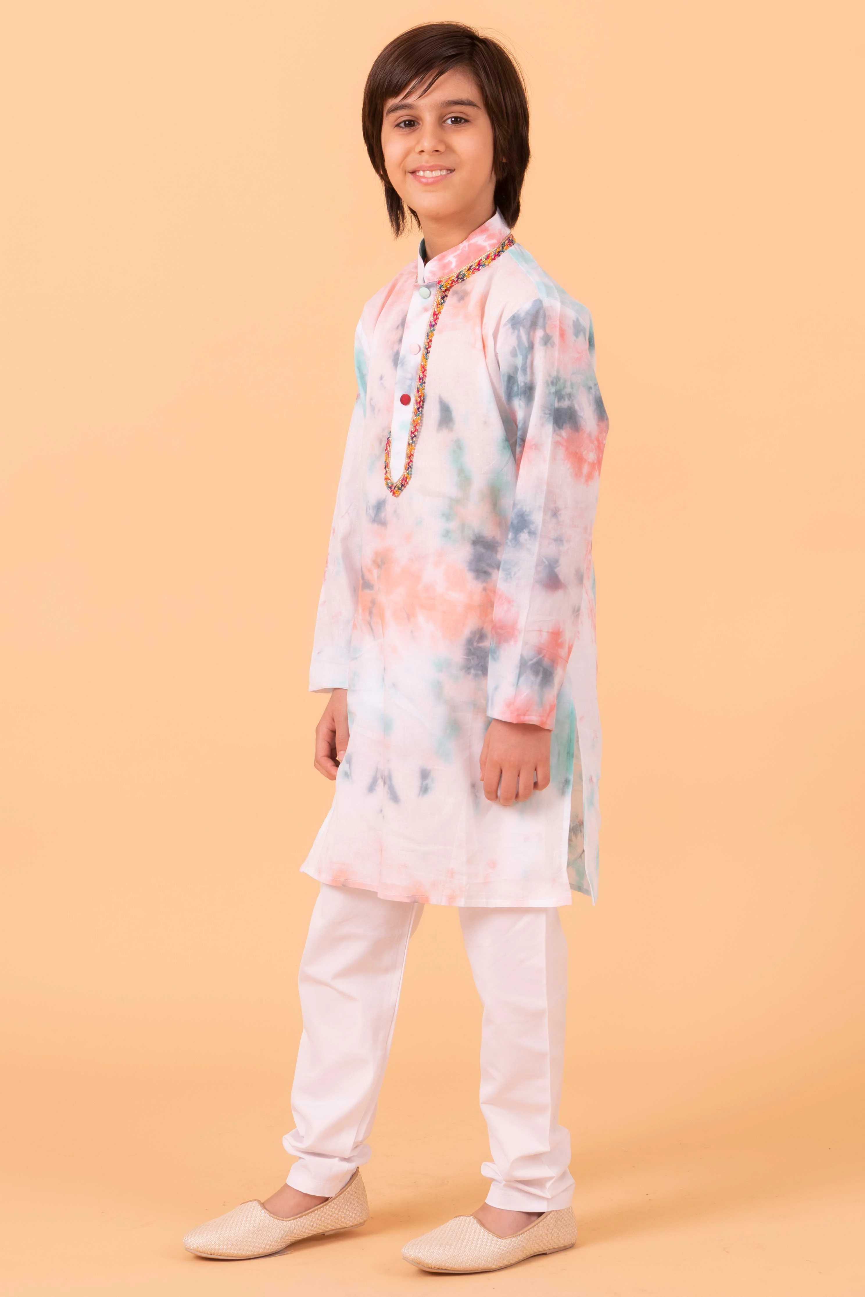 MLS PRINTED KIDS KURTA PAJAMA