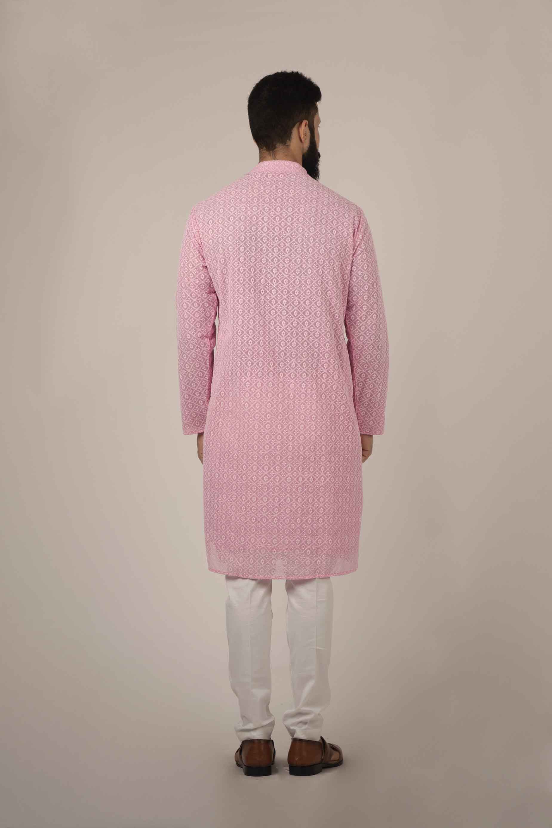 MLS Georette Chikan Kurta PAJAMA