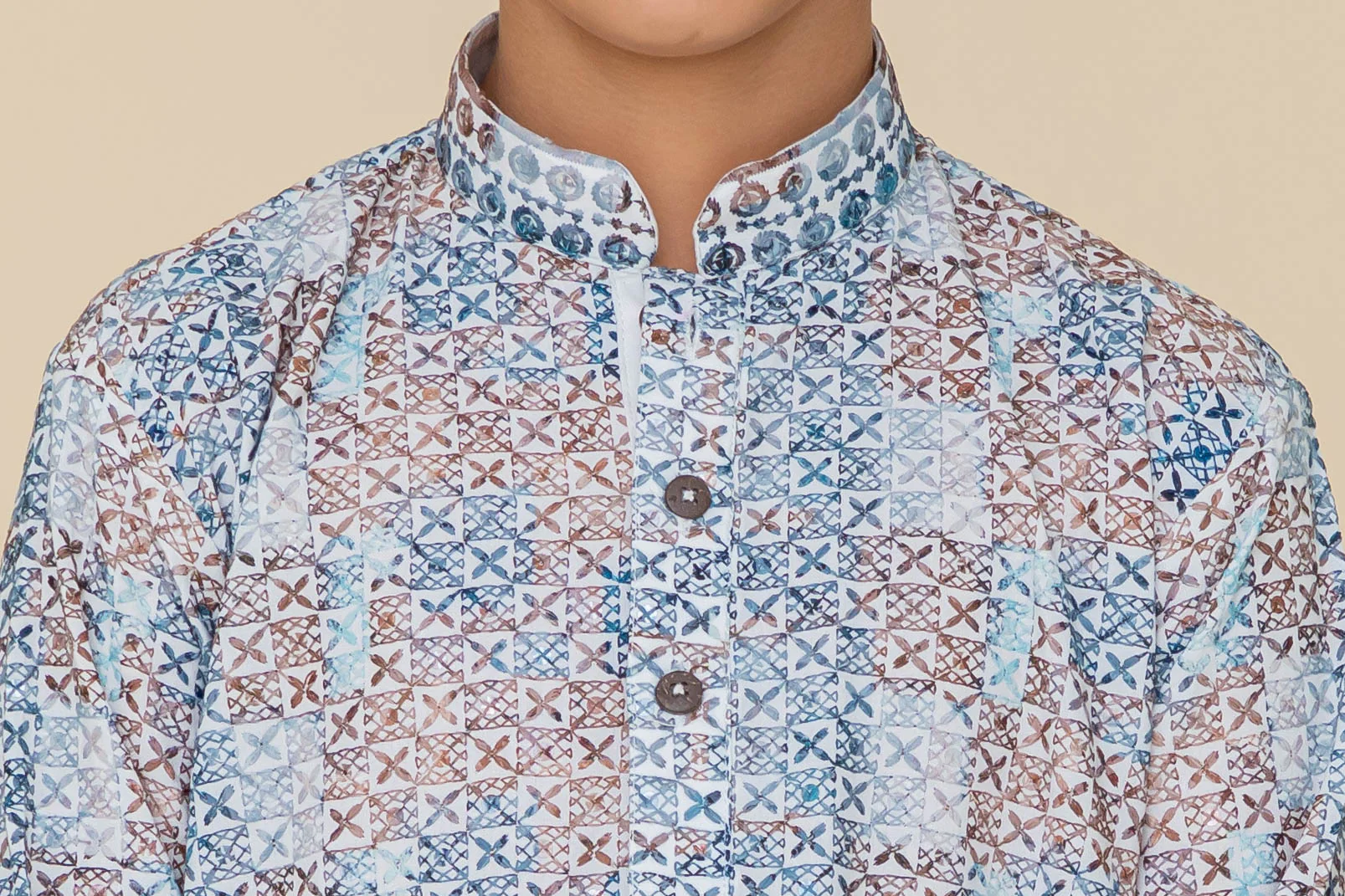 MLS KIDS PRINTED KURTA PAJAMA