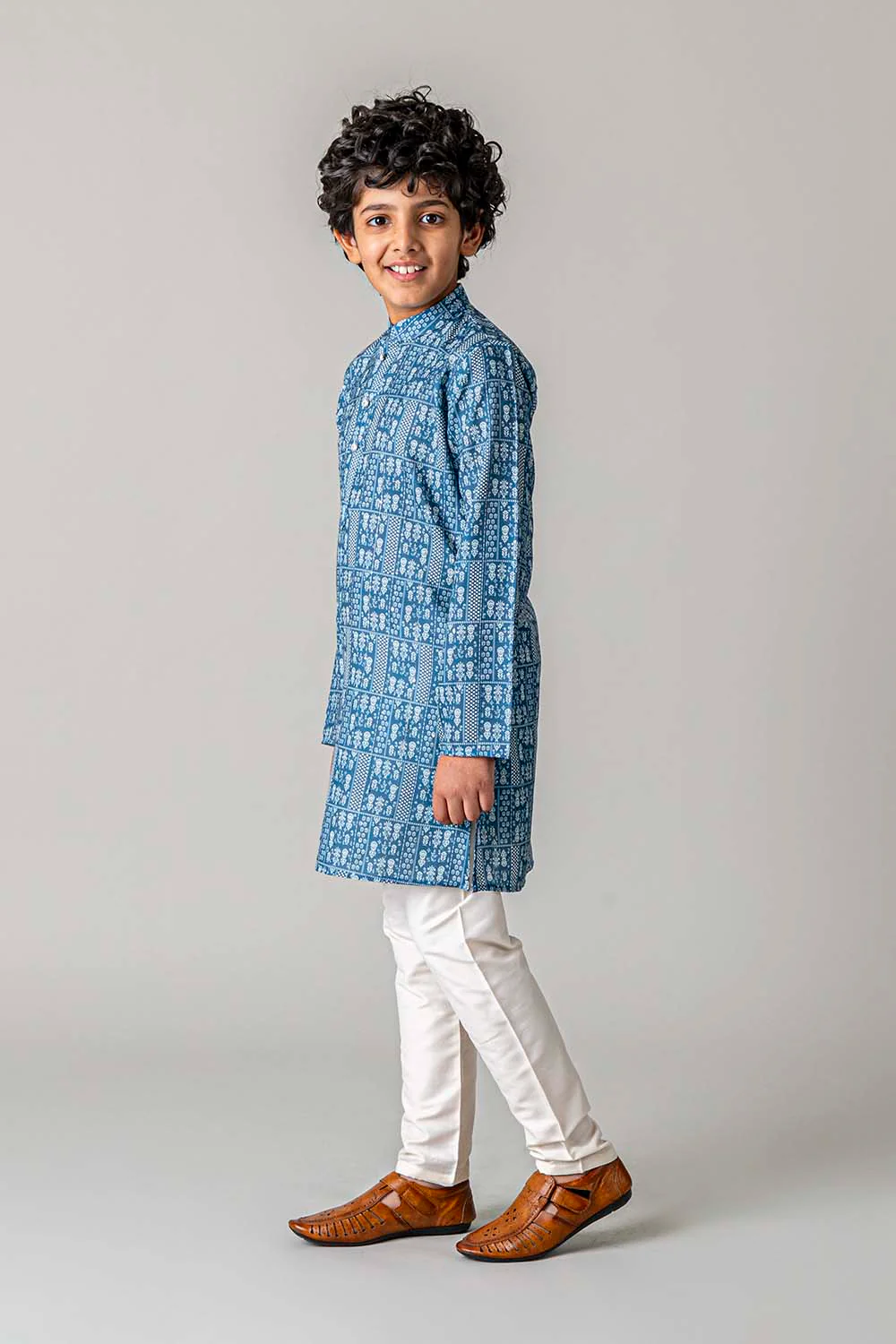 MLS KIDS PRINTED KURTA PAJAMA