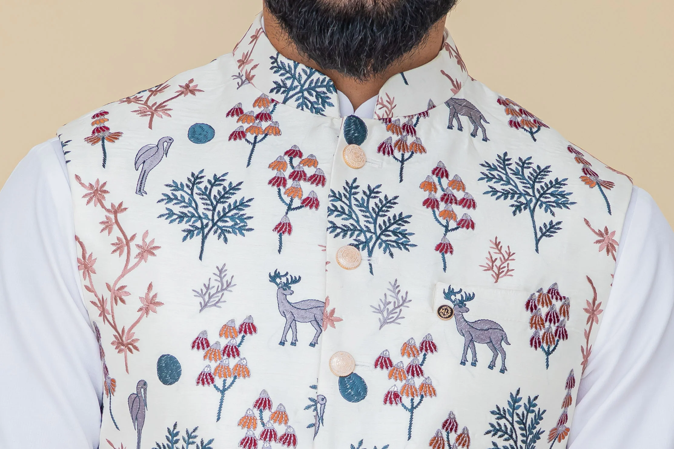 MLS EMBROIDERED JAWAHAR JACKET