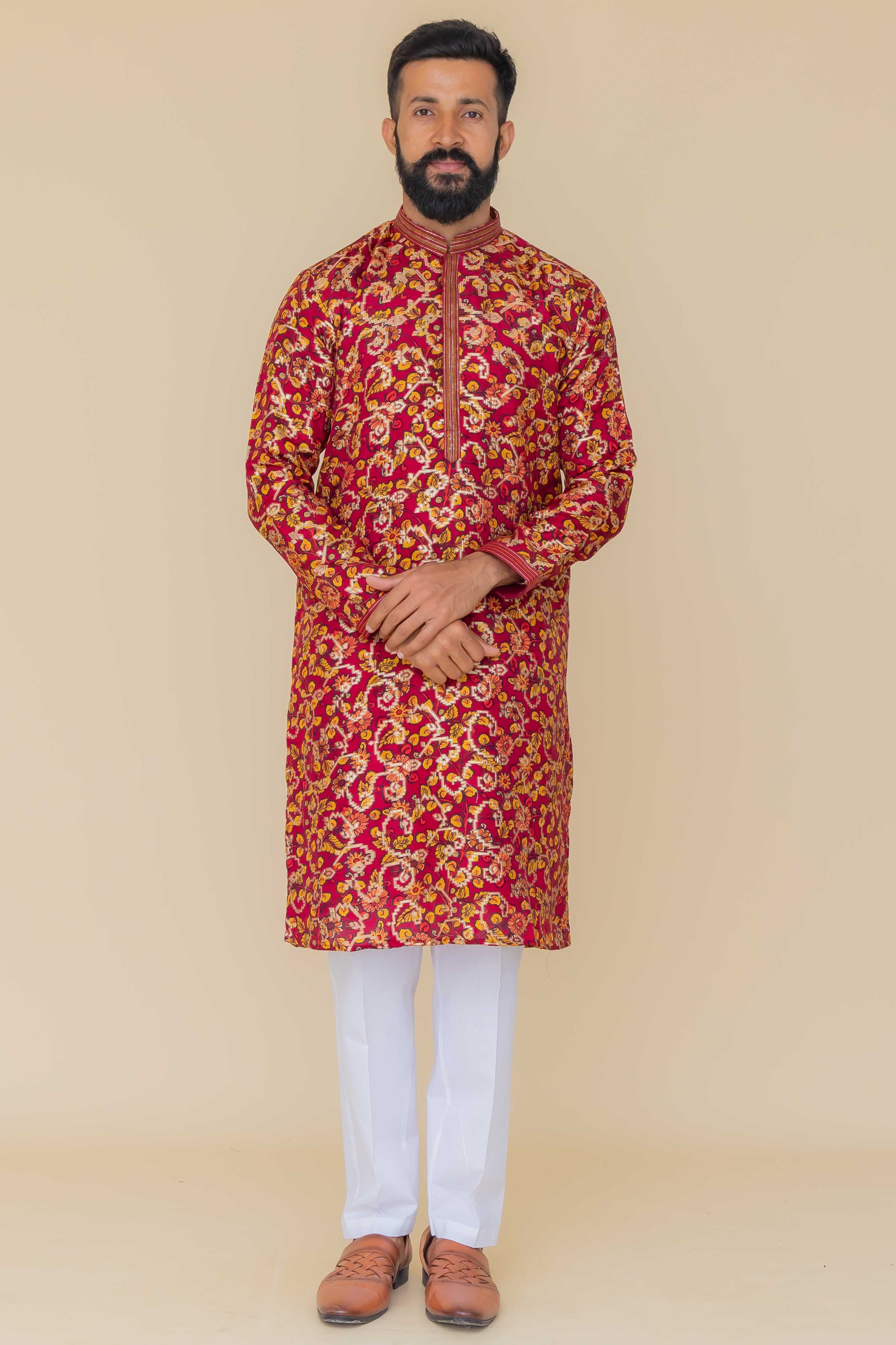 MLS PRINTED KURTA PAJAMA