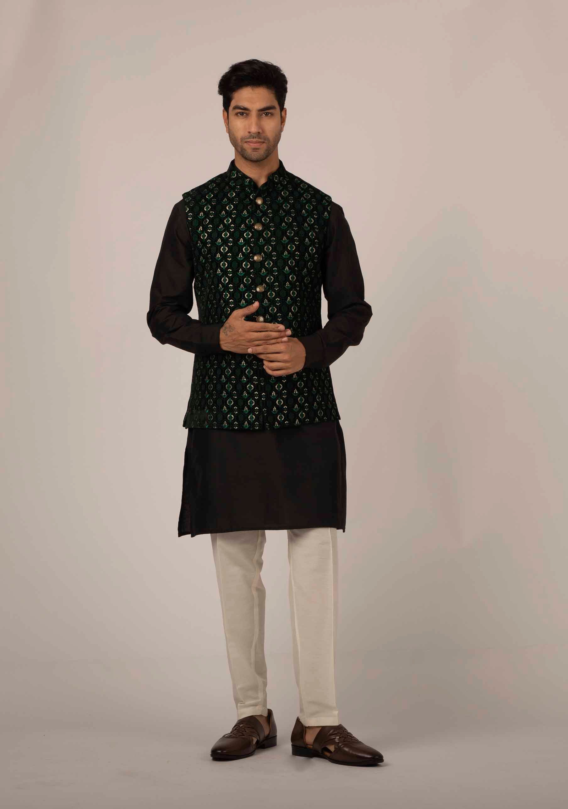 MLS VELVET NEHRU JACKET