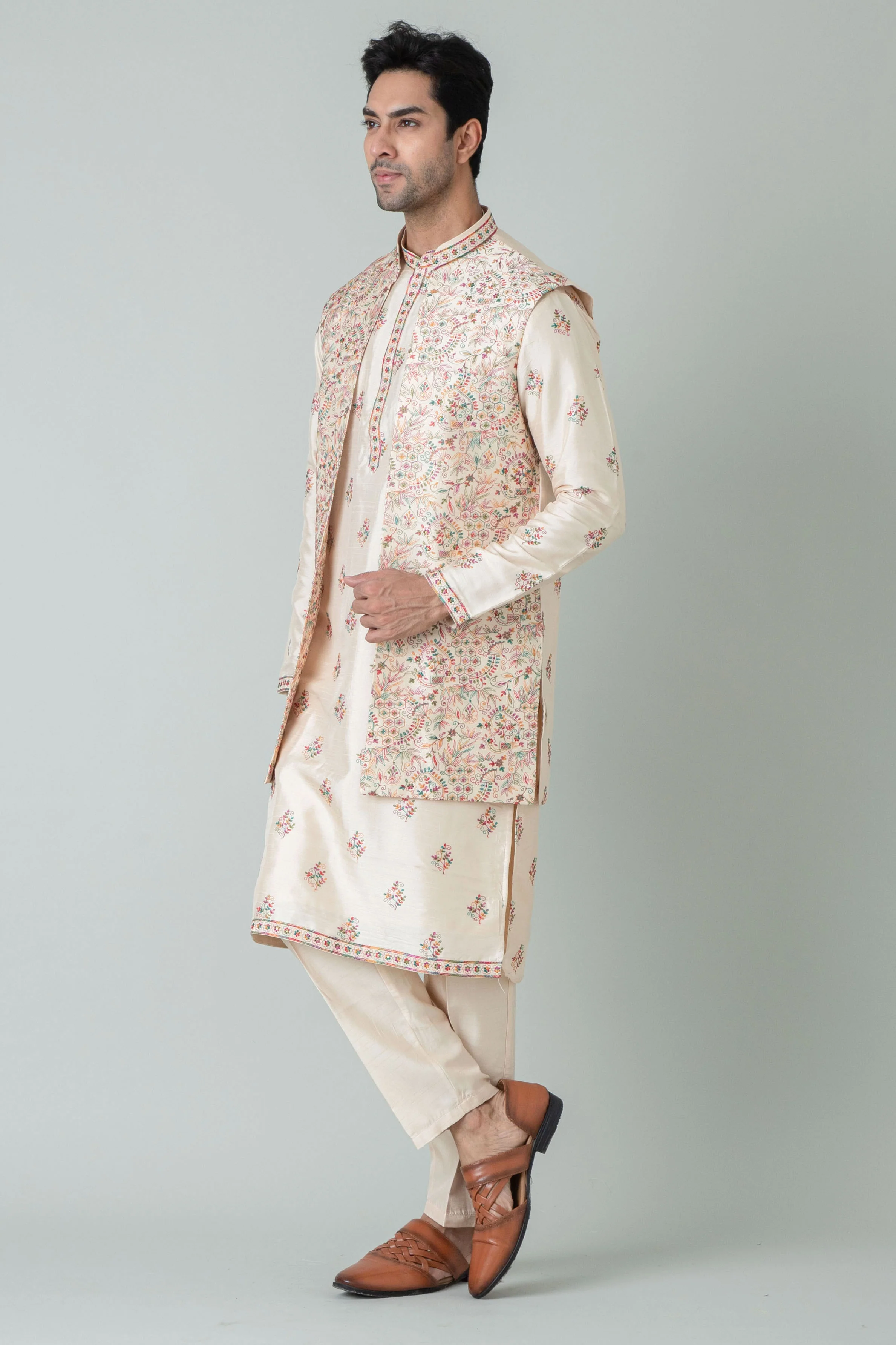 MLS KURTA JAWAHAR SET