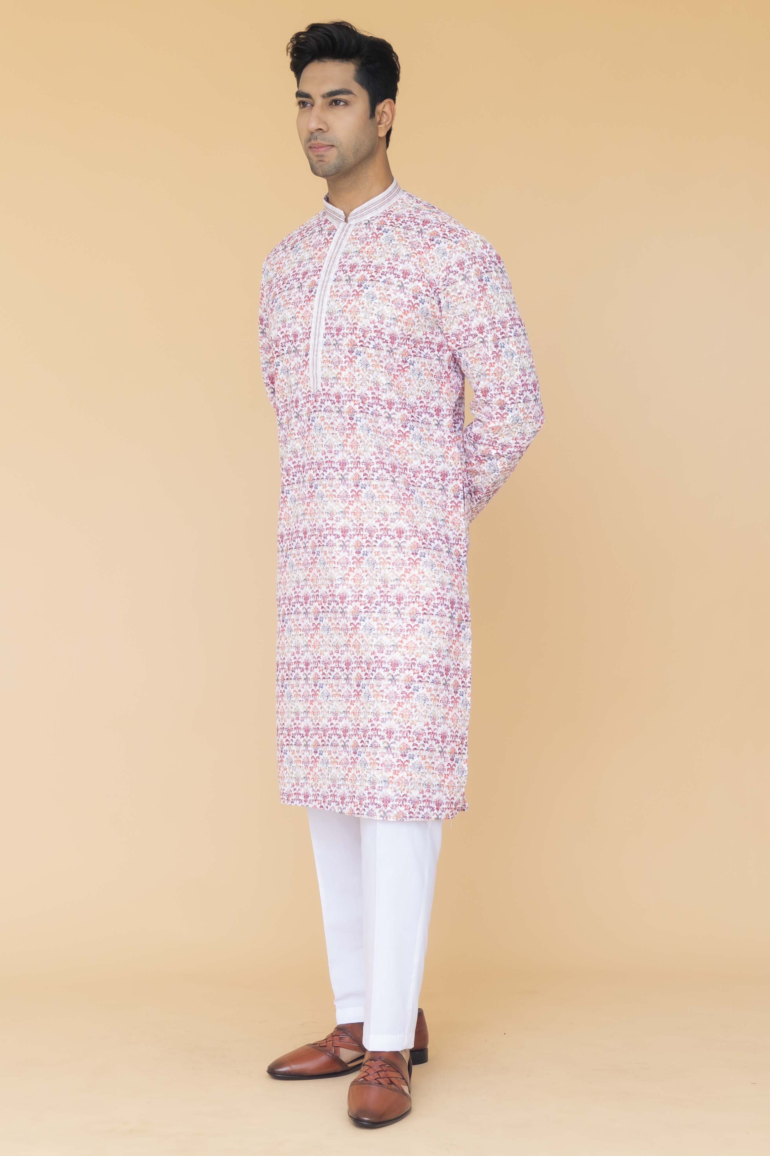 MLS PRINTED KURTA PAJAMA