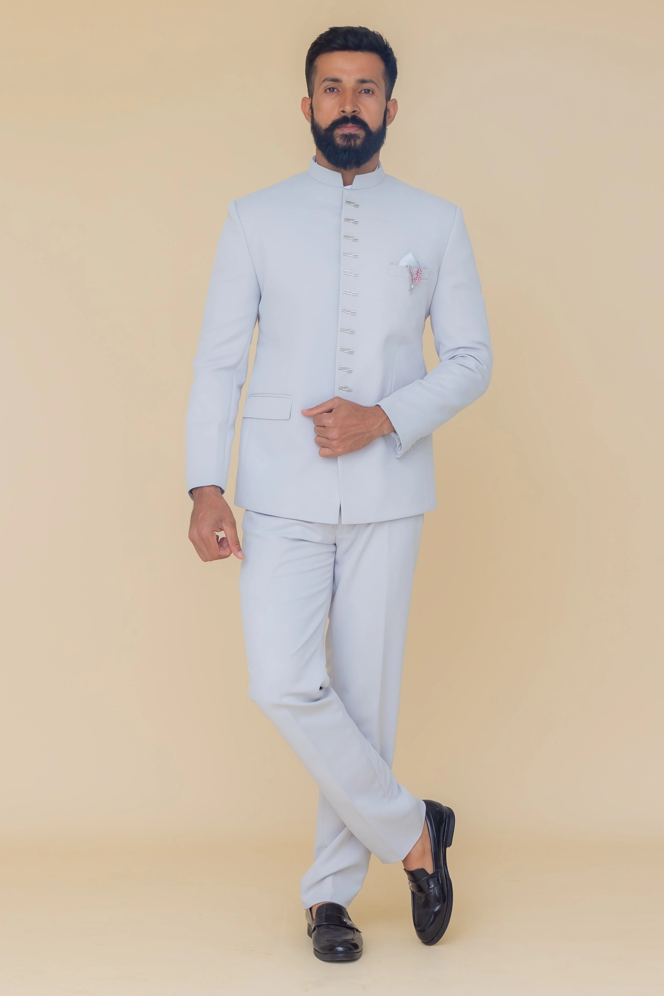 MLS PLAIN JODHPURI SUIT 2PCS