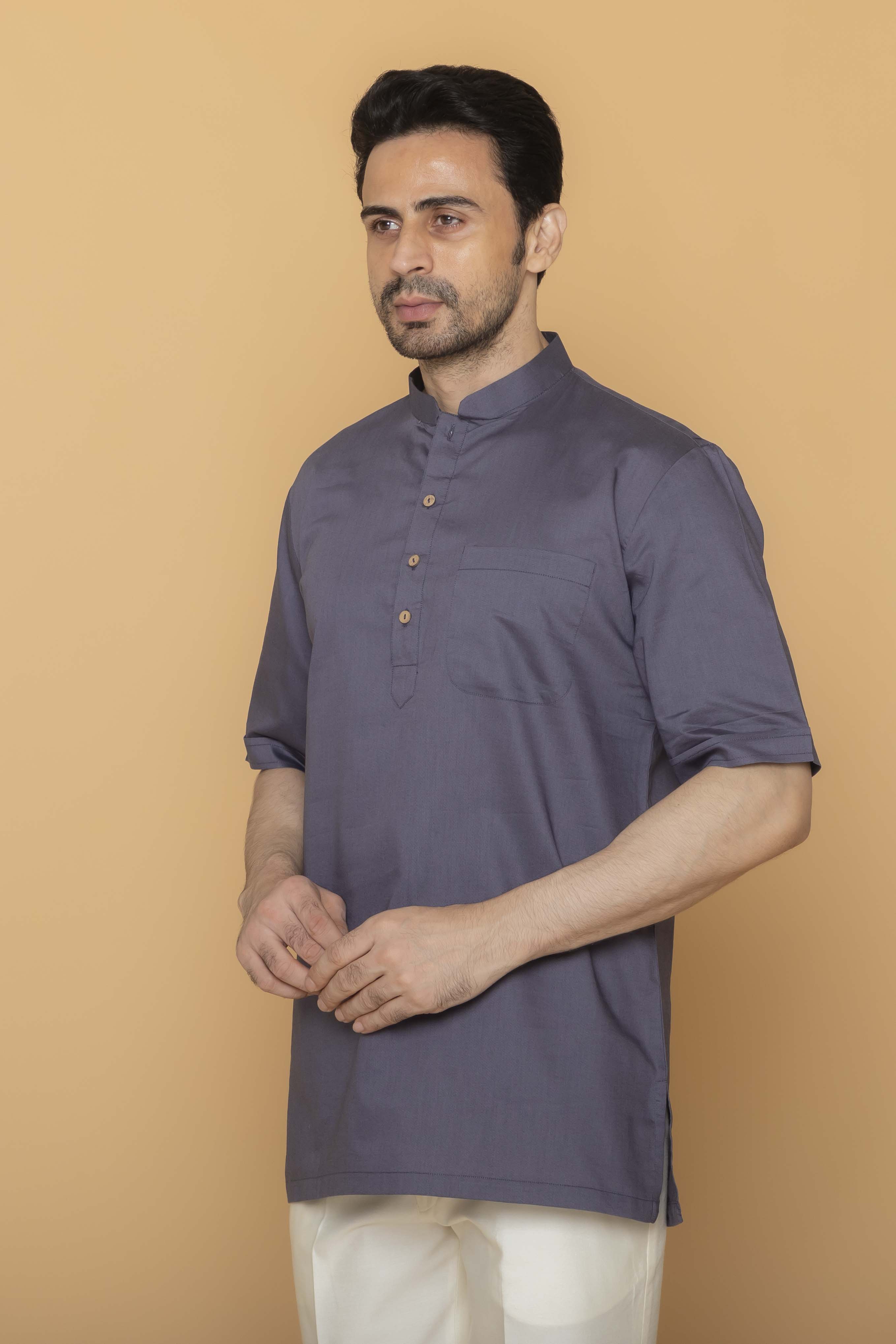MLS SHORT KURTA HALF SLEEVES